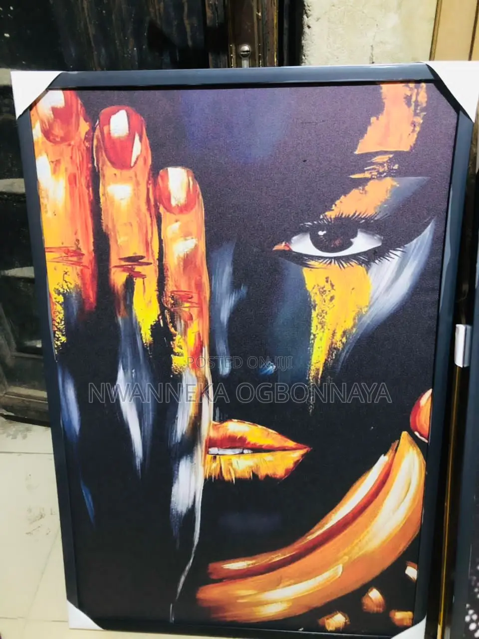 African Woman Canvas Painting