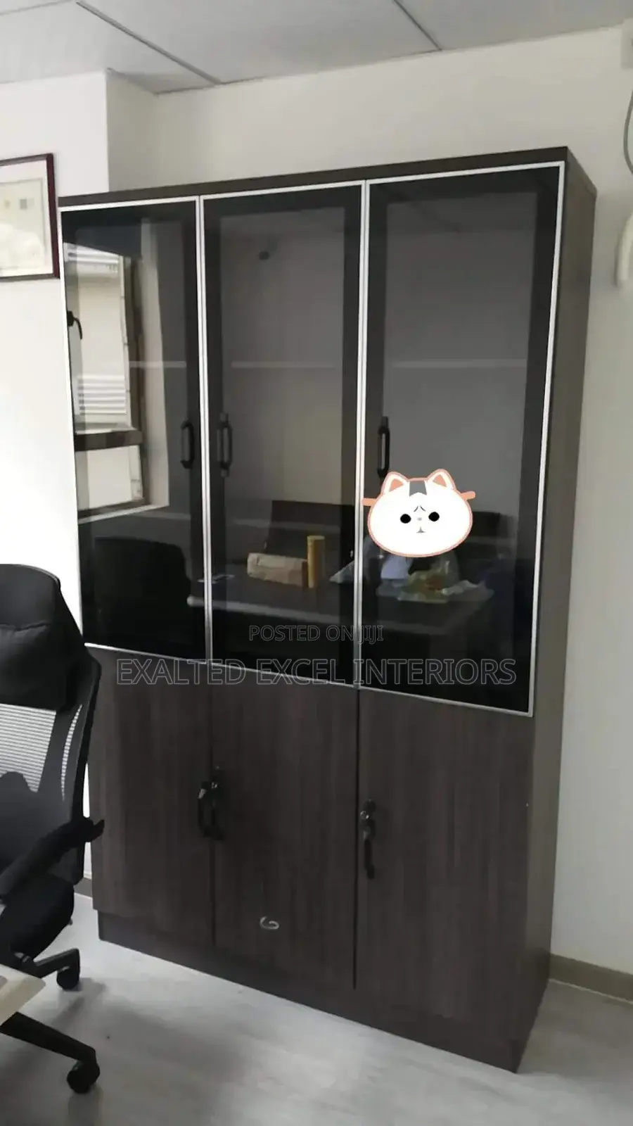 A Quality Unique Imported 3 Door Book Shelf