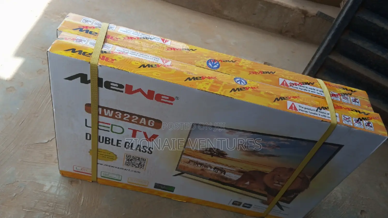 Mewe 32 Inches Television Double Glass Design