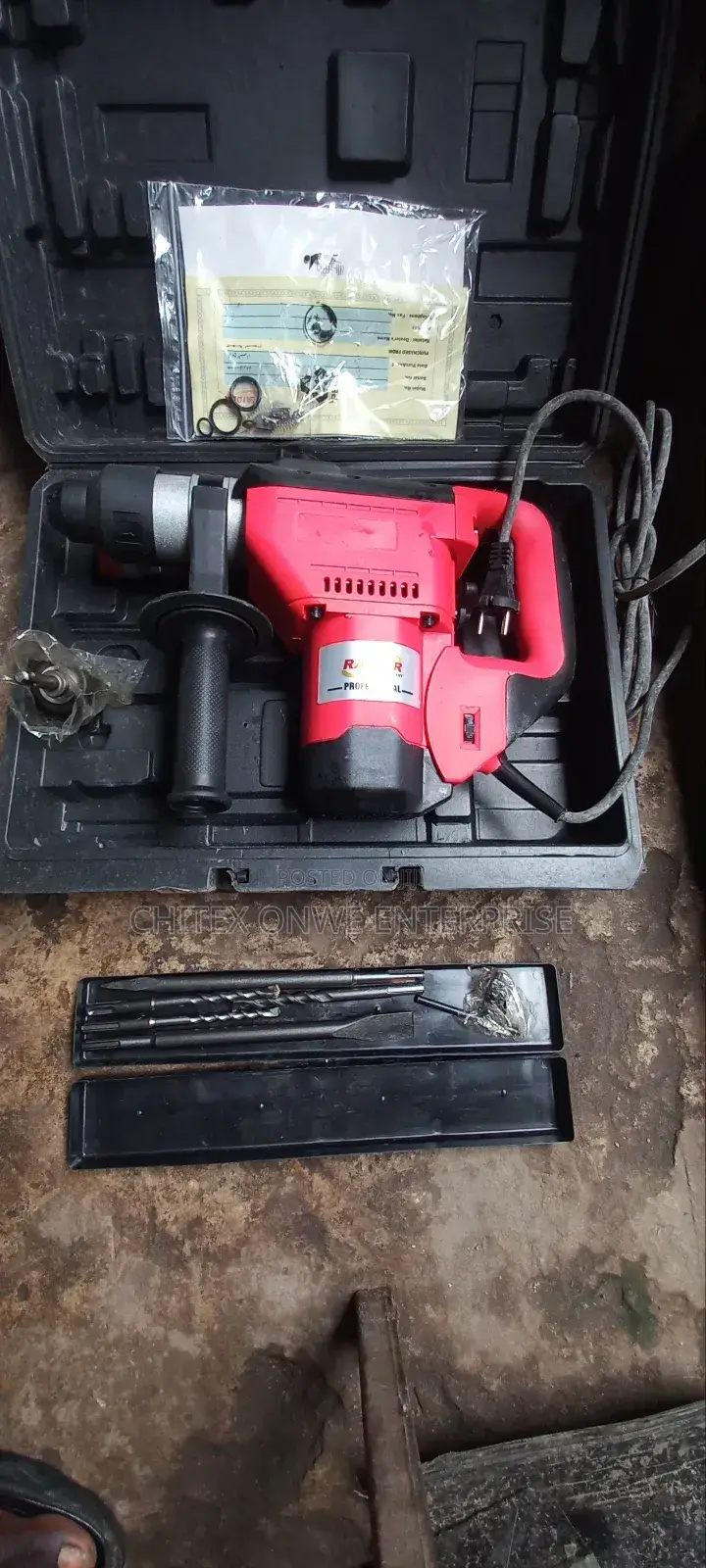 Raider Professional Heavy-Duty Concrete Drilling Machine