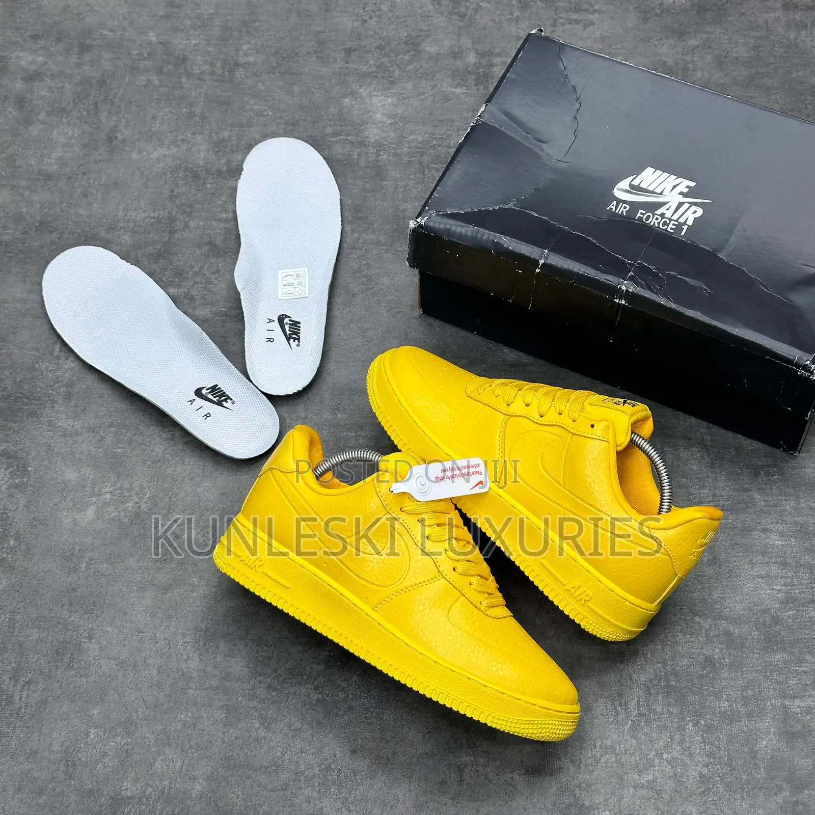 Nike Air Force 1 Low Waterproof University Yellow Sneakers