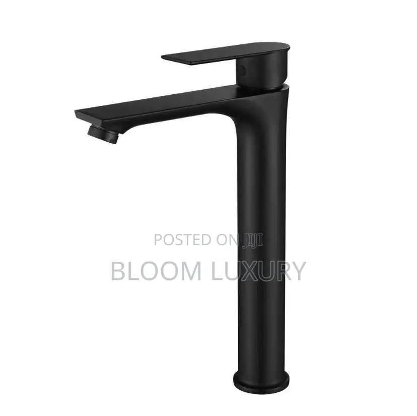 Matt Black Countertop Mixer Basin Faucet