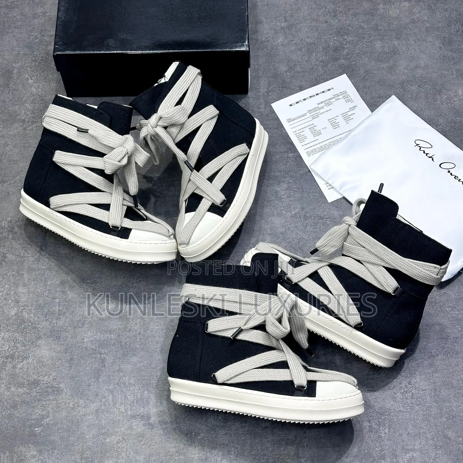 Original Rick Owen’S DRKSDHW Hexa High Top Sneakers