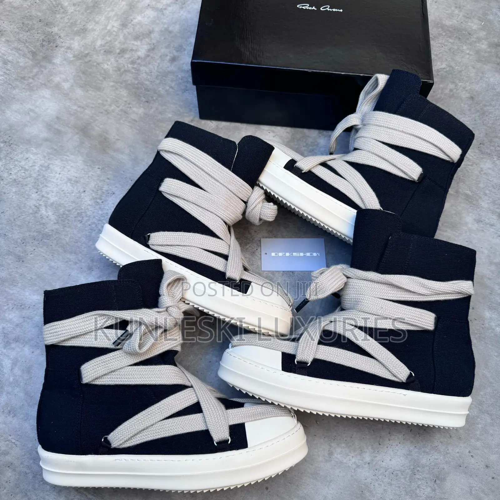 Original Rick Owen’S DRKSDHW Hexa High Top Sneakers