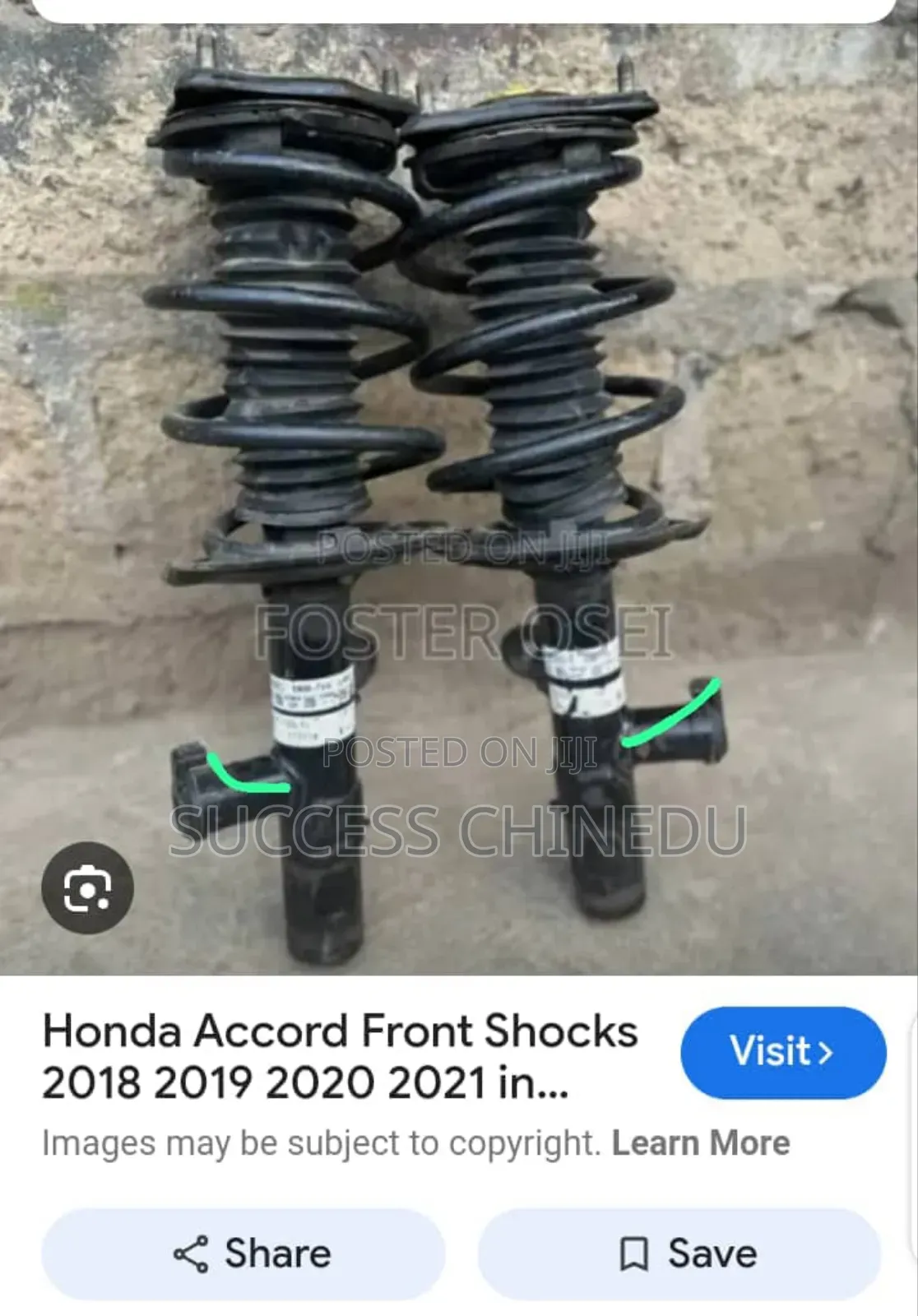 Front Shock for Honda Accord 2020