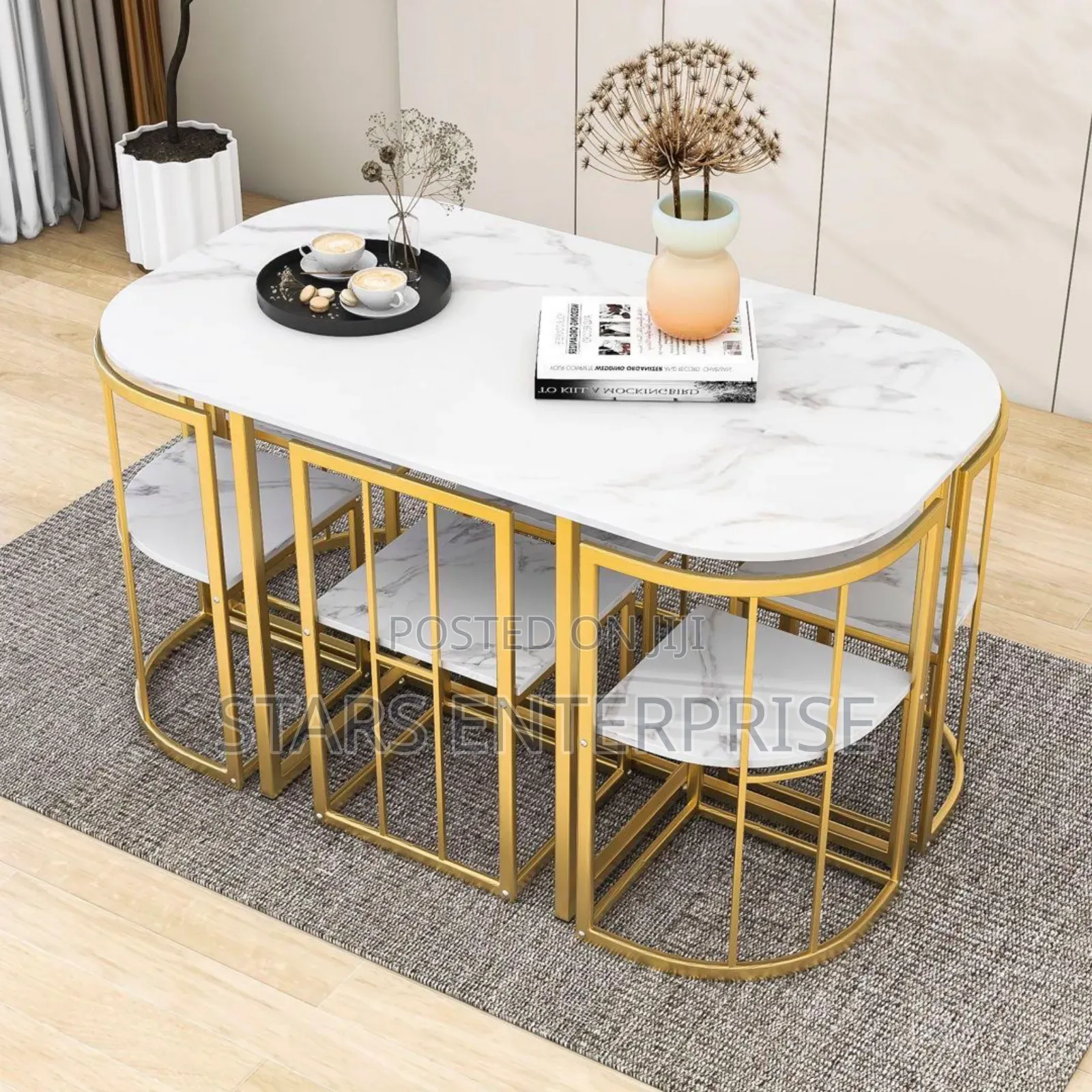 Marble Dinning Table 6 Seater