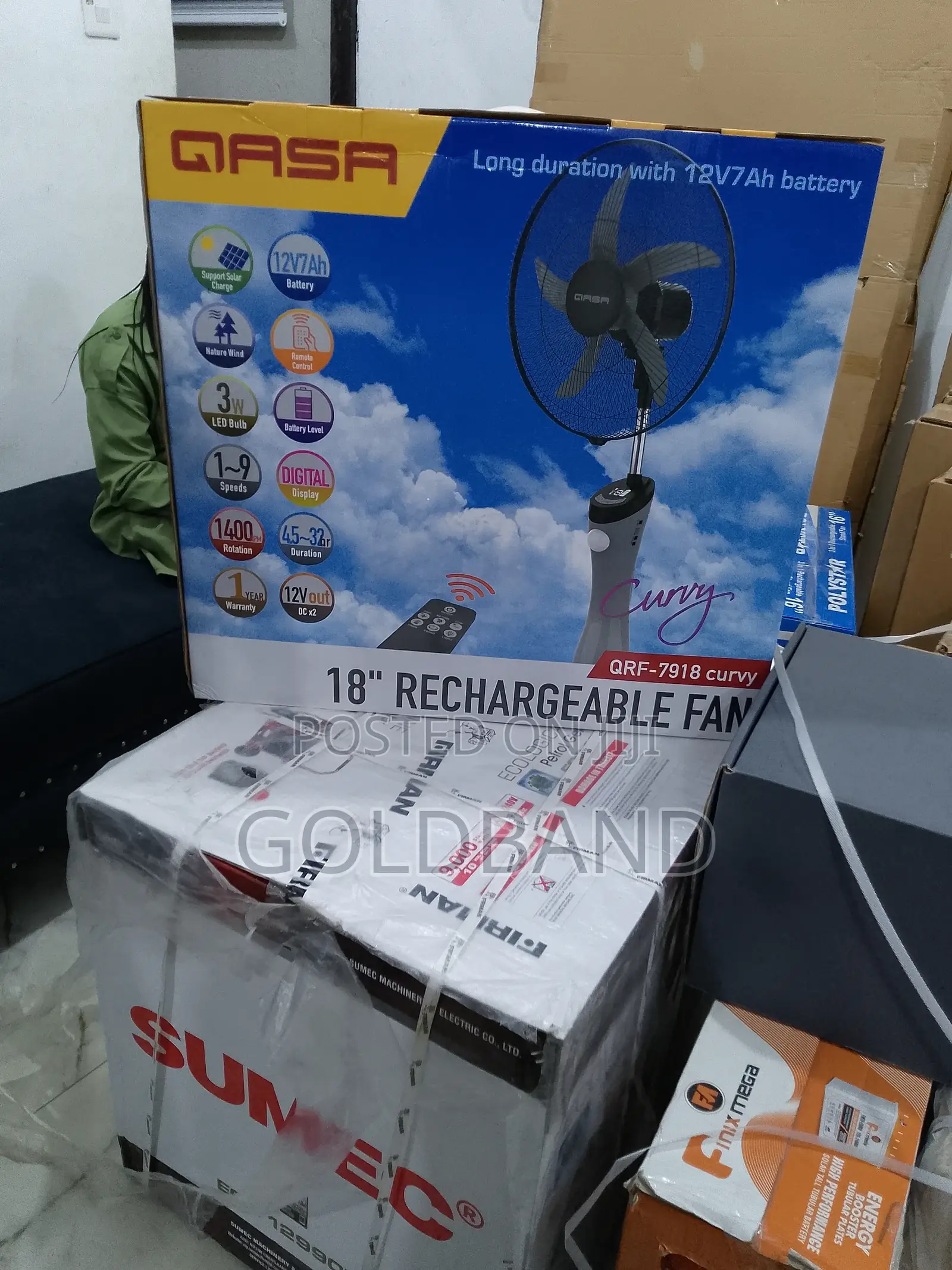 Most Affordable 18" Rechargeable Standing Fan