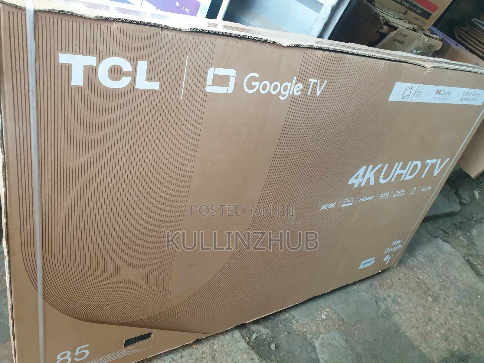 TCL 85" Uhd HDR LED Smart (120hz) Google TV -85p745