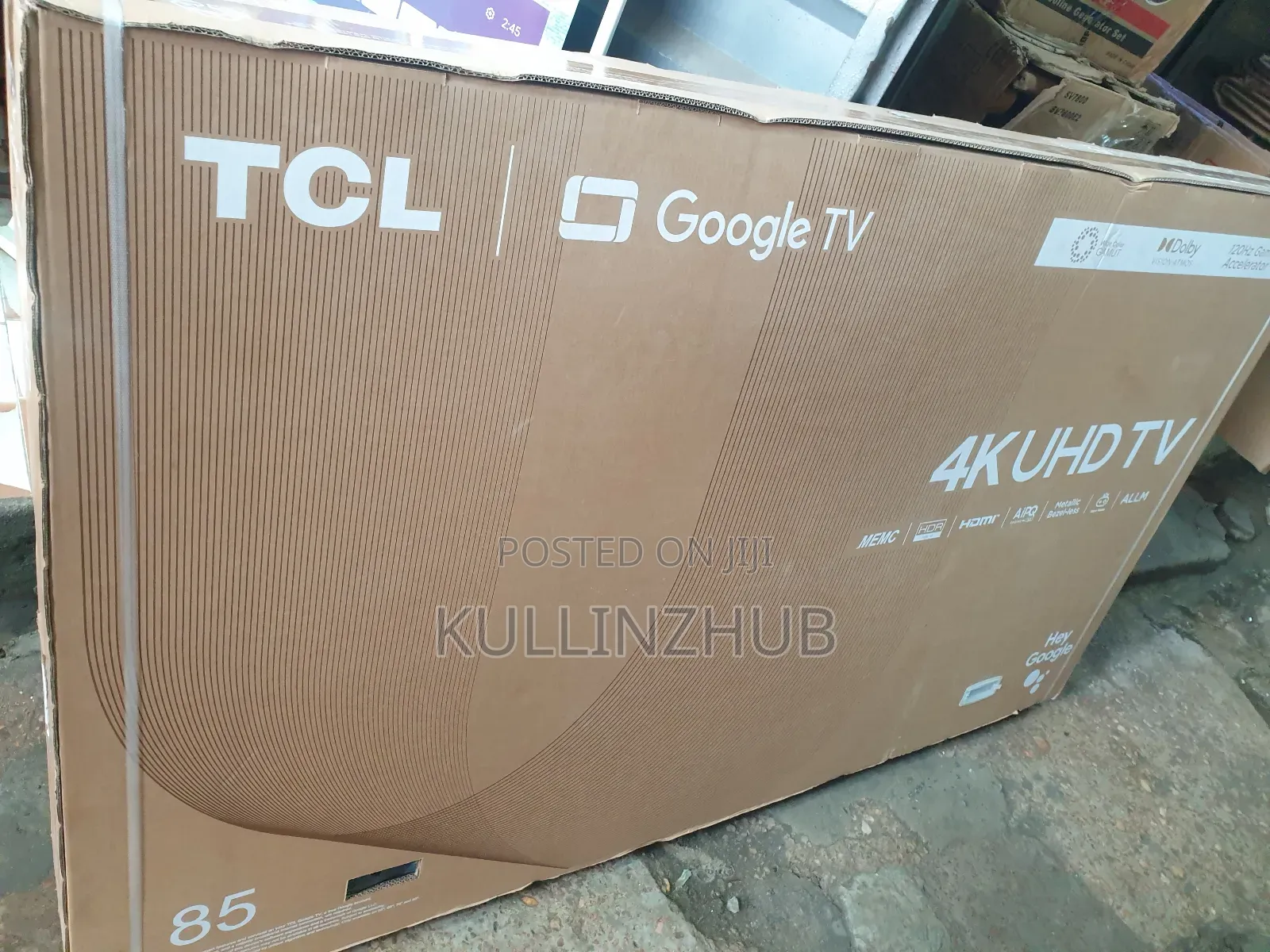 TCL 85" Uhd HDR LED Smart (120hz) Google TV -85p745