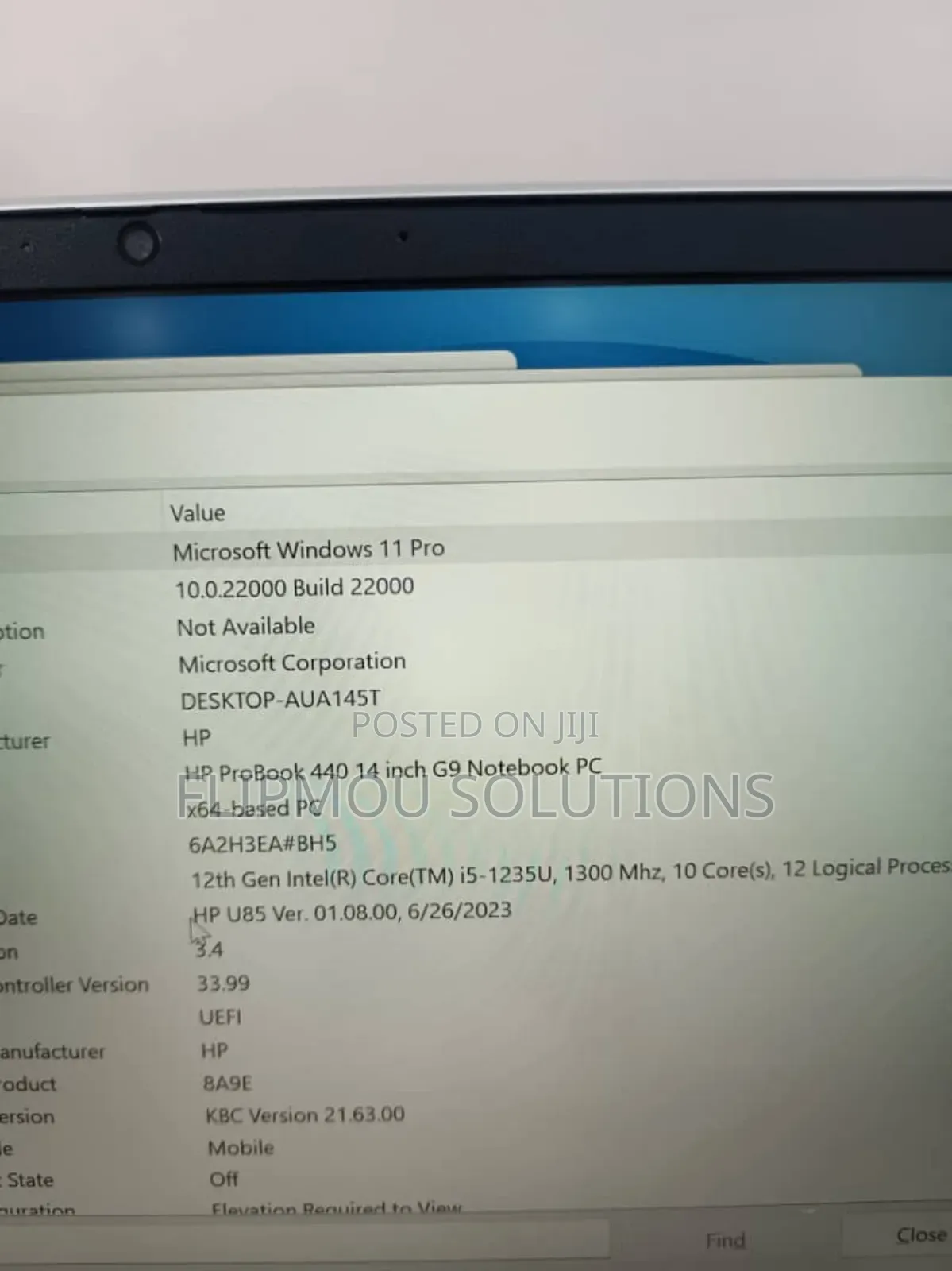 Laptop HP ProBook 440 G9 16GB Intel Core I5 SSD 512GB