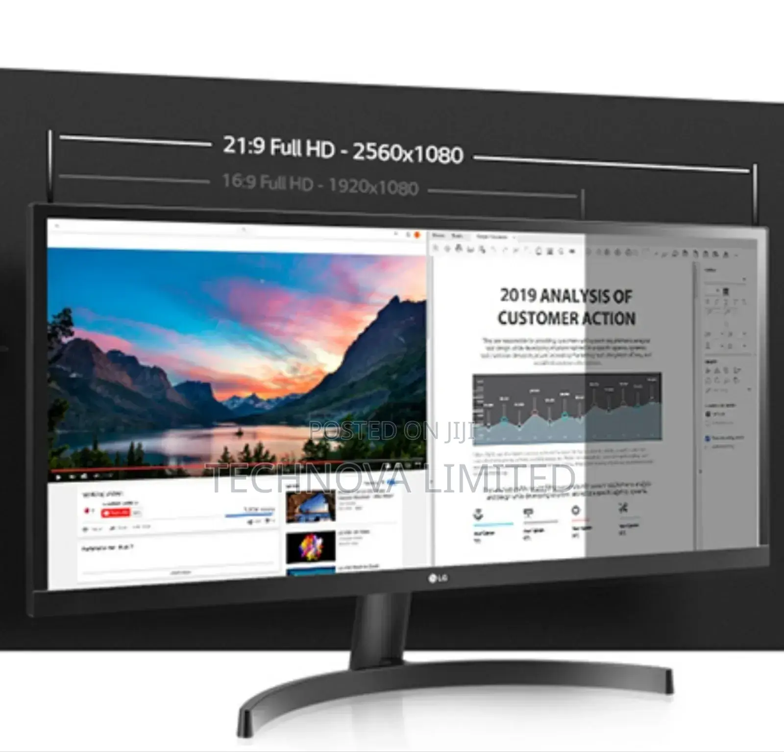 Lg 34'' 34bl650-B Taa Ips WFHD Ultrawide Monitor (2560x1080)