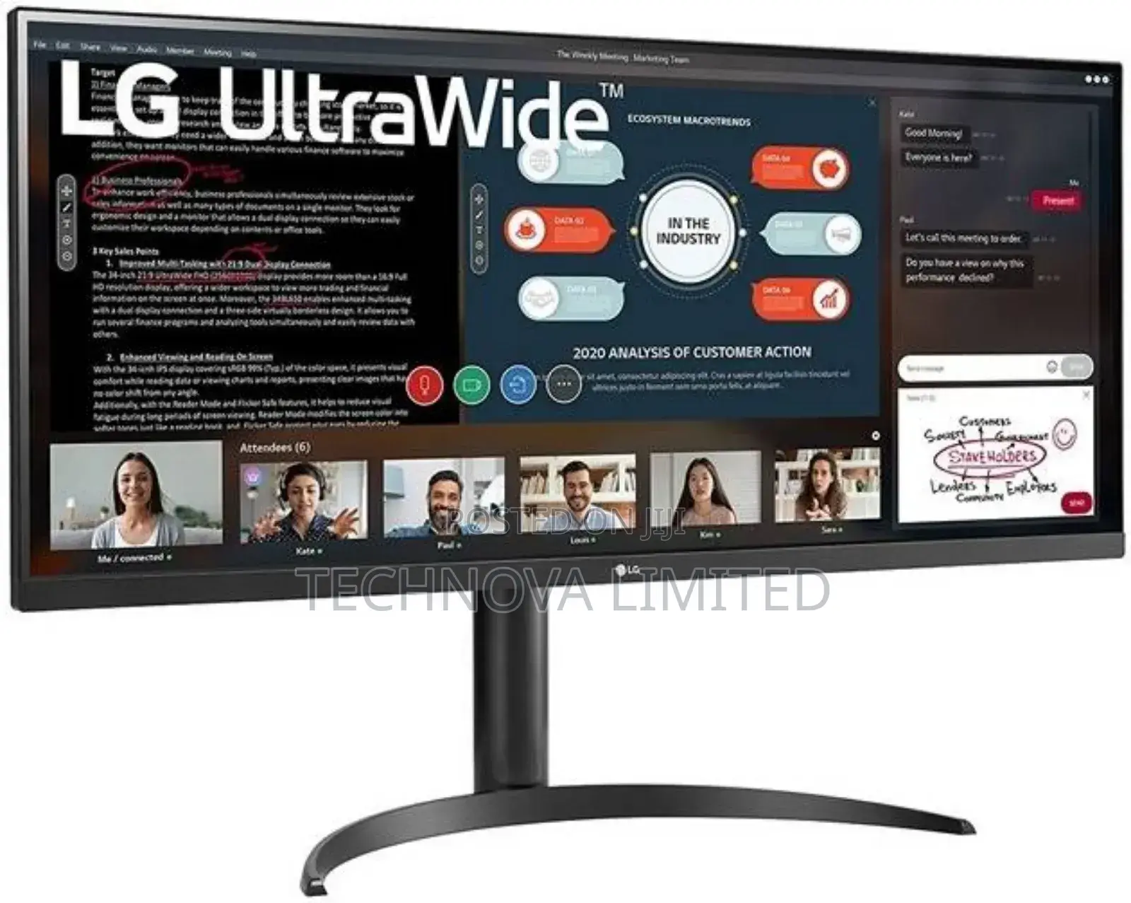Lg 34'' 34bl650-B Taa Ips WFHD Ultrawide Monitor (2560x1080)