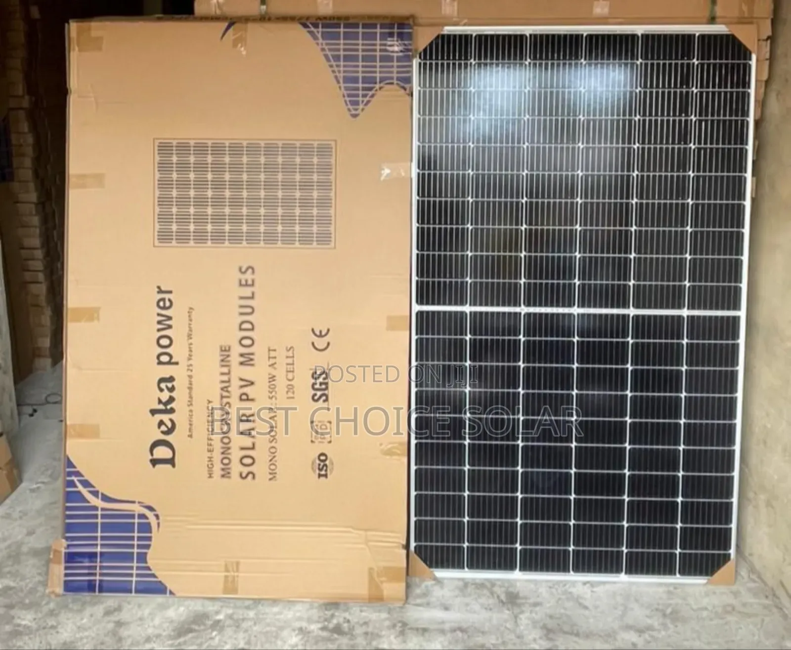 550w Halfcut Solar Panels Mono Available