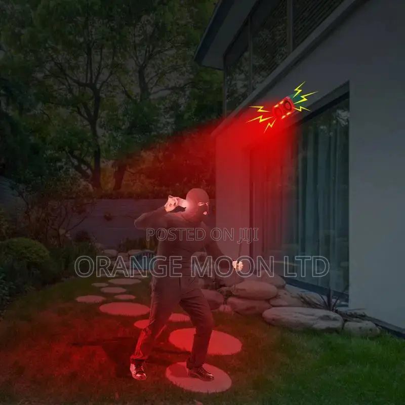 Solar Motion Alarm 130db Loud Motion Sensor Alarm Solar-Powe