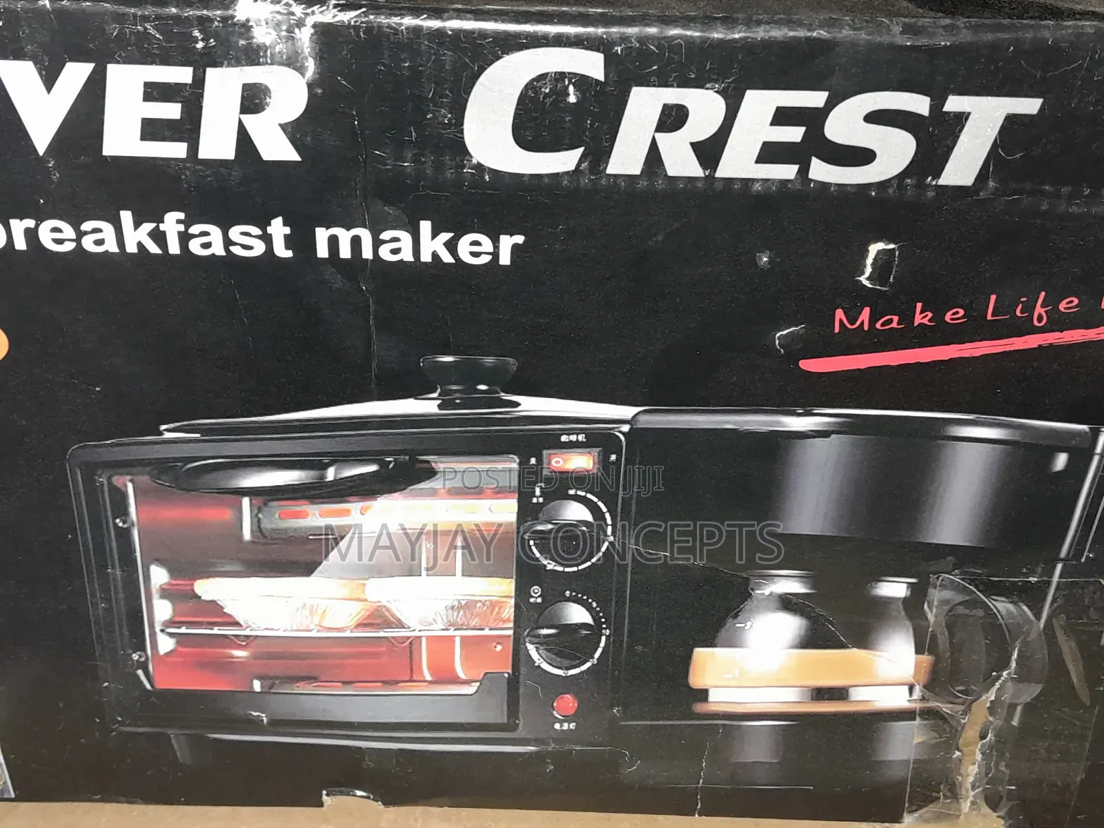 3-in-1 Silver Crest Breakfast Maker,Coffee,Toast and Grill
