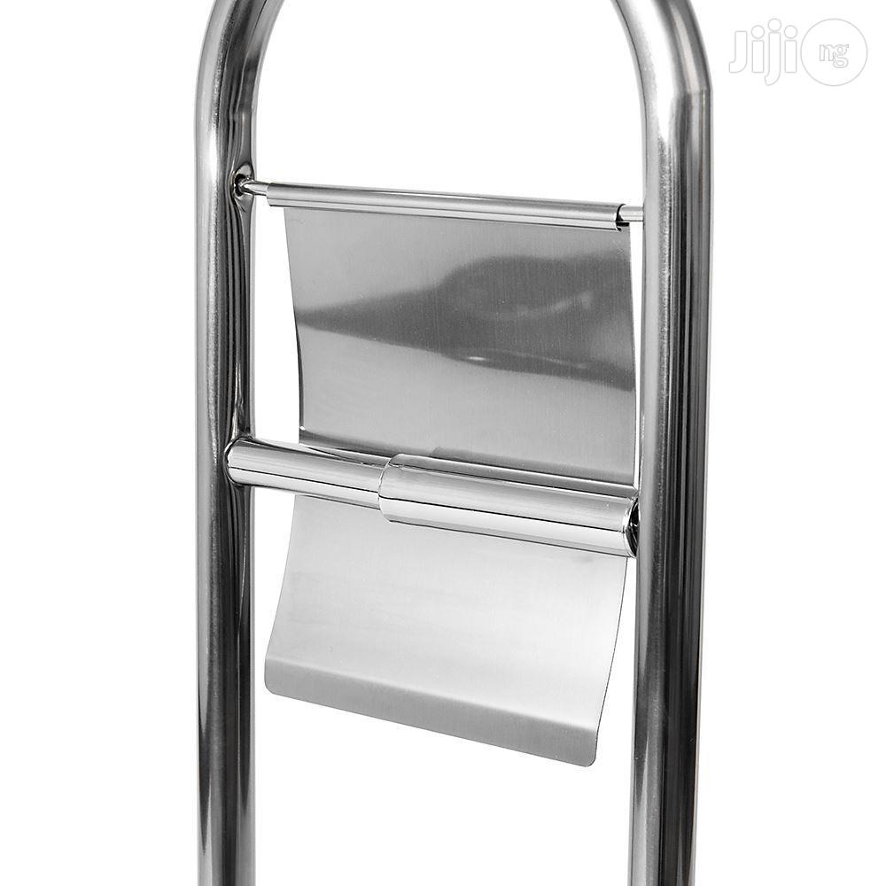 Toilet Brush Paper Holder Round Base Stainless Bathrom