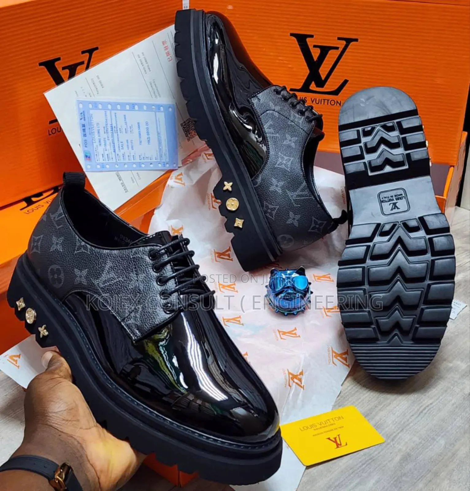 Original Louis Vuitton Men Luxury Designers Shoe