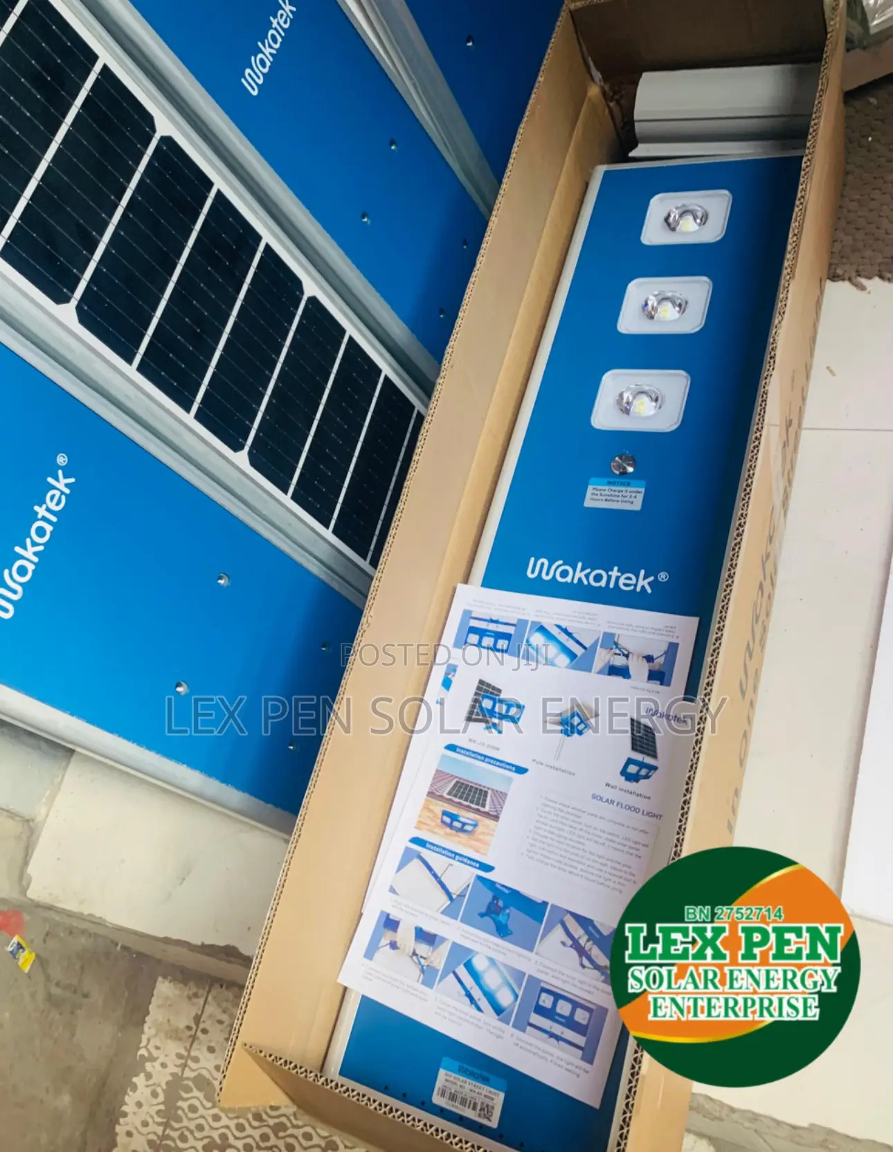 300watt Wakatek All in One Solar Light Available