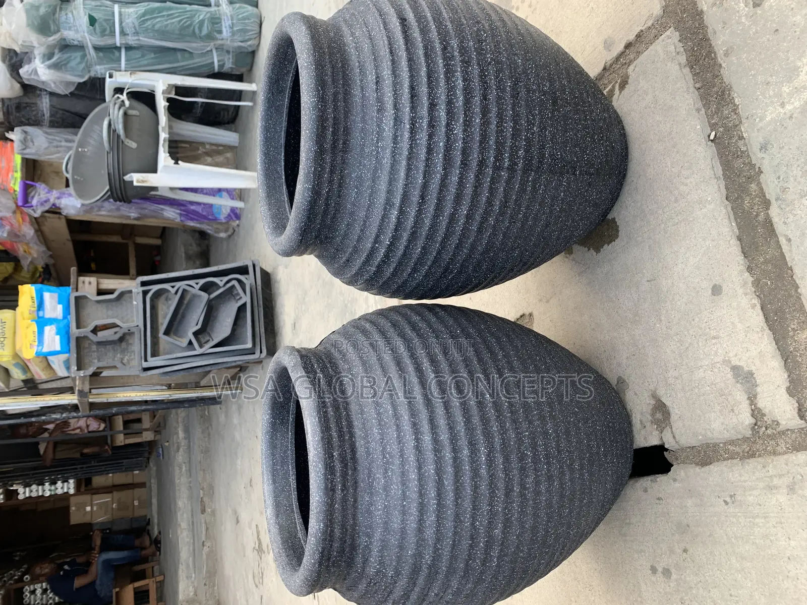 Egg Design Fiber Flower Pot