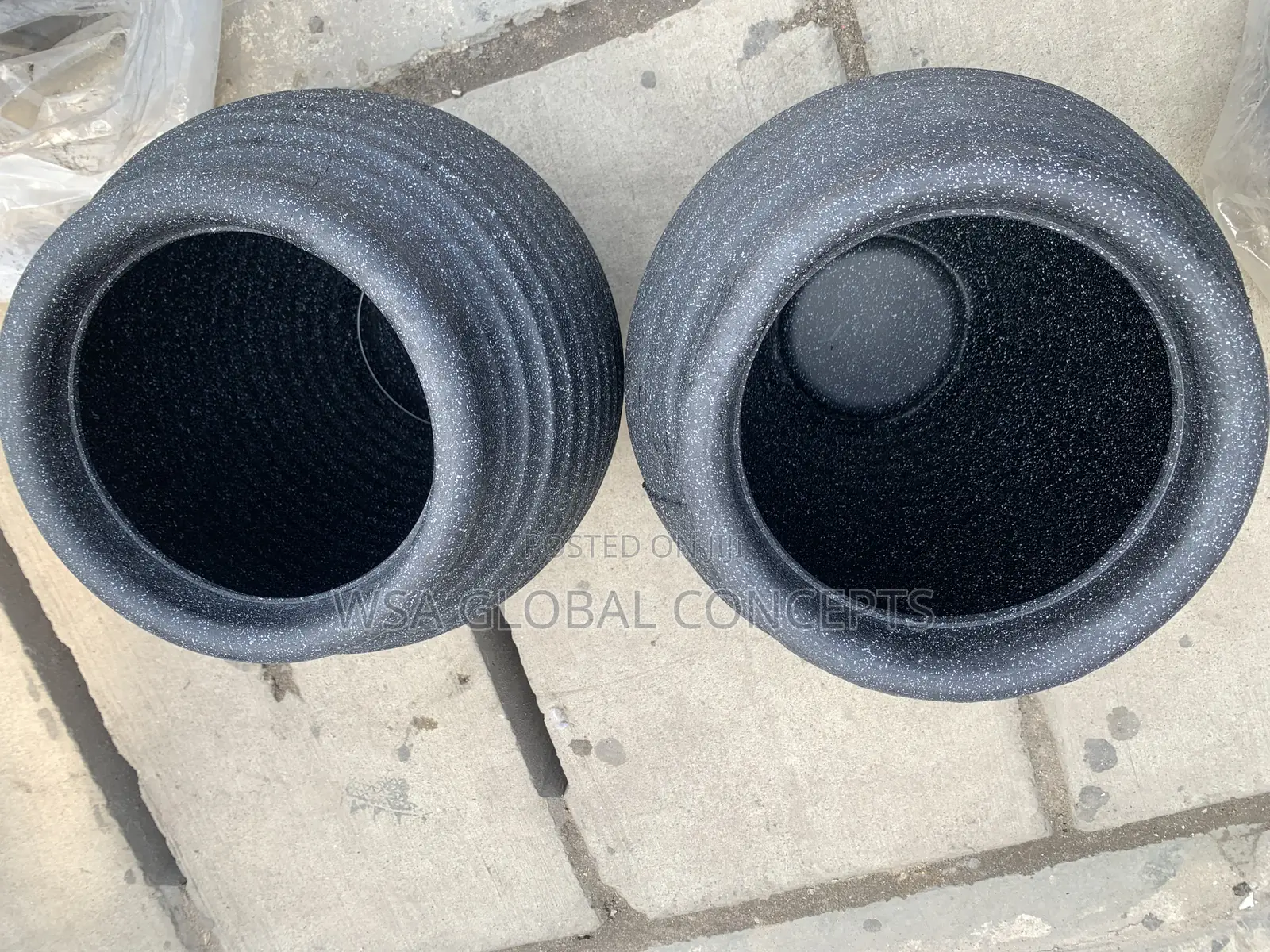 Egg Design Fiber Flower Pot