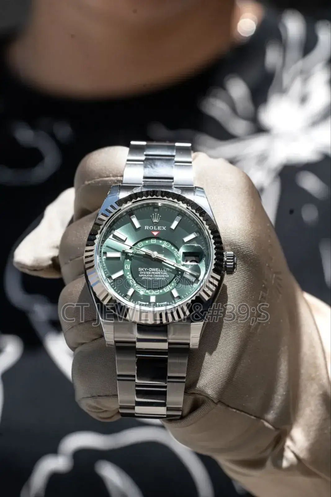 Rolex Skydweller Green Dial Premium Watch for Men's