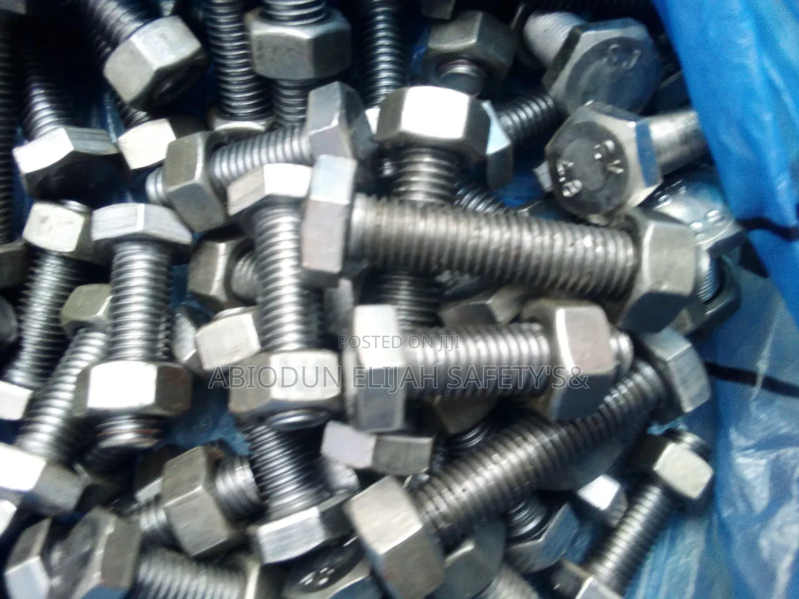 Galvanized and Black Bolt Nut M12 by 40