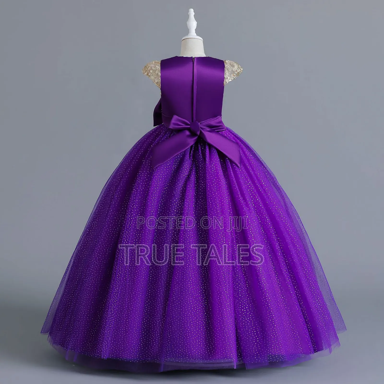 Cinderella Short Sleeves Ballgown With Glitters,Sequins Belt