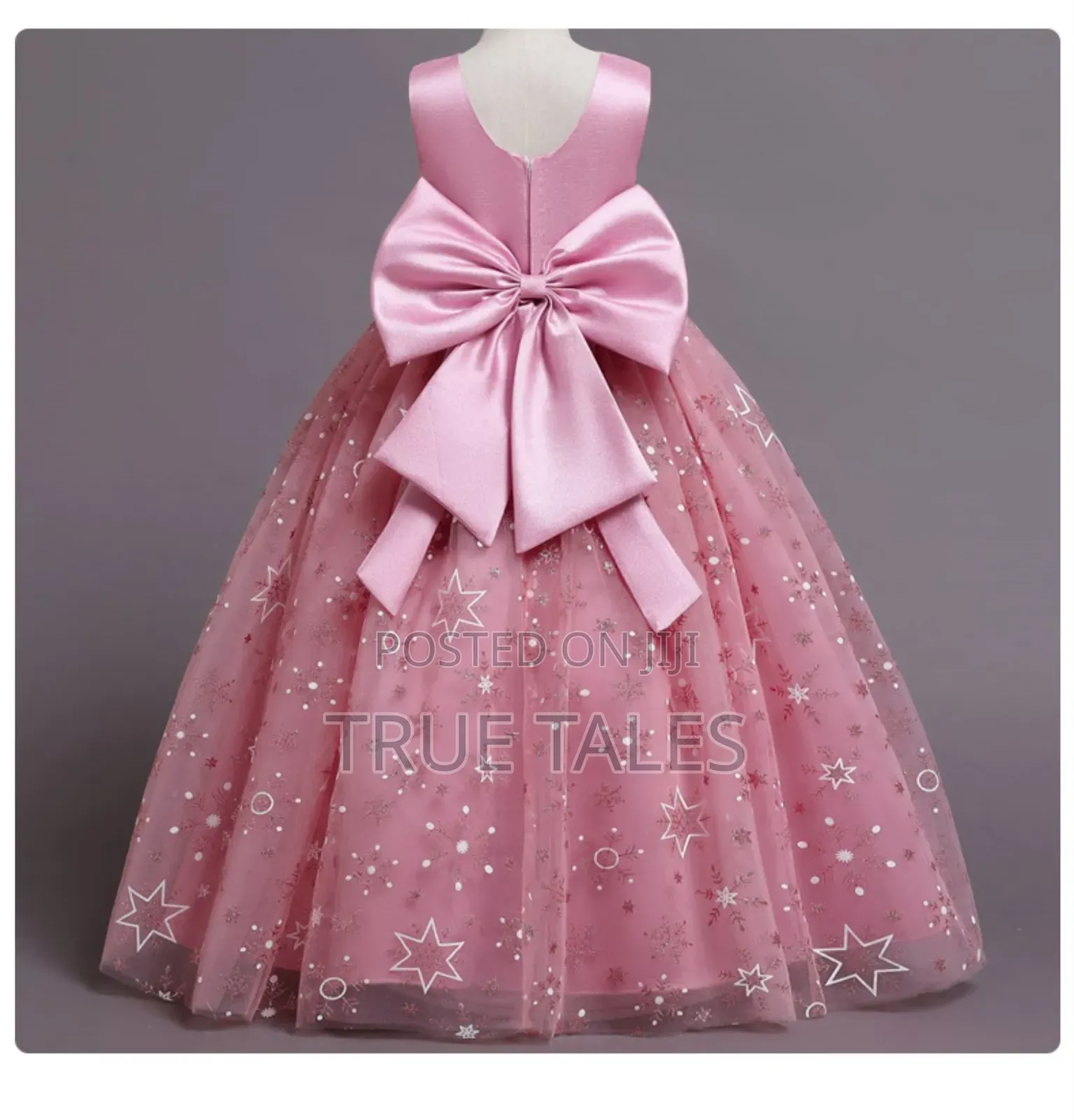 Cinderella Ballgown Dress With Glitters, Flowers Belt
