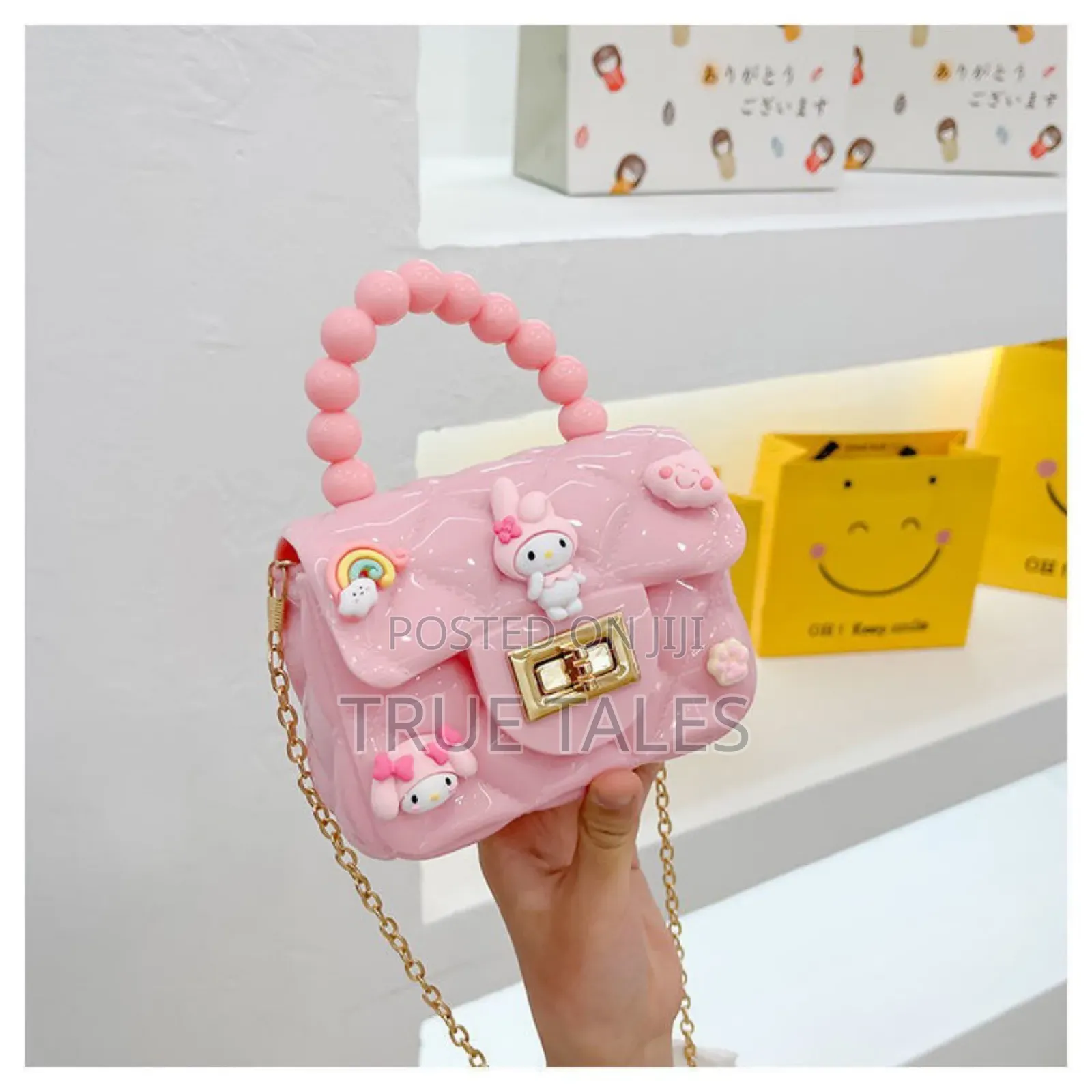 Girl's PVC Shoulder/Hand Bags With Chain Straps