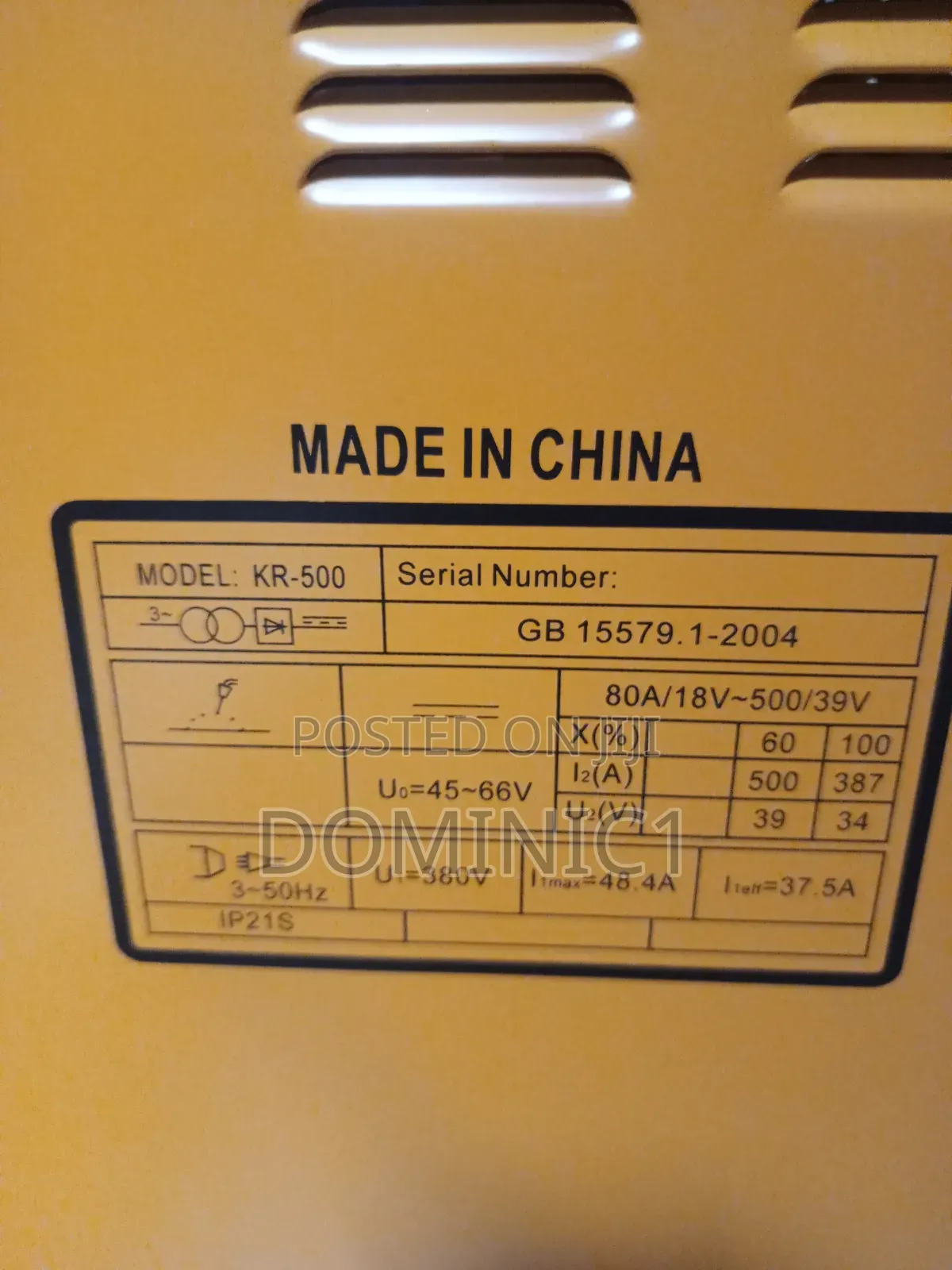Mig KR-500 Wilding Delflex Machine Heavy Duty