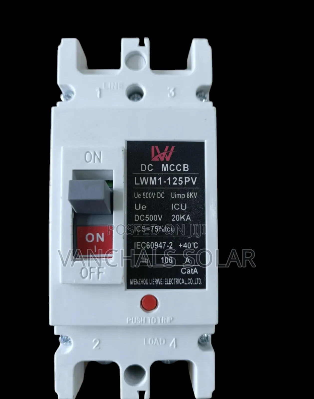 Dc McCb Moulded Case Circuit Breaker 125a 2p