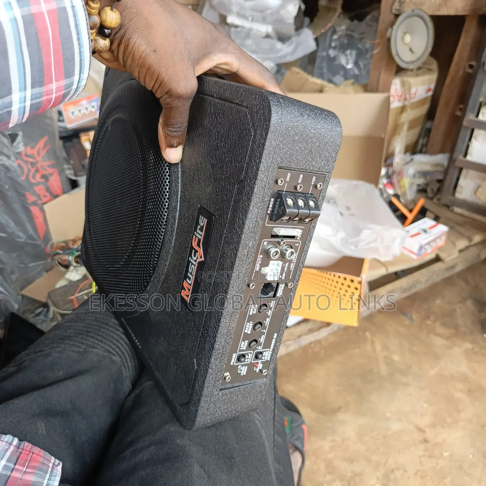 Underseat Active Flat Sub Woofer For Sound Boost