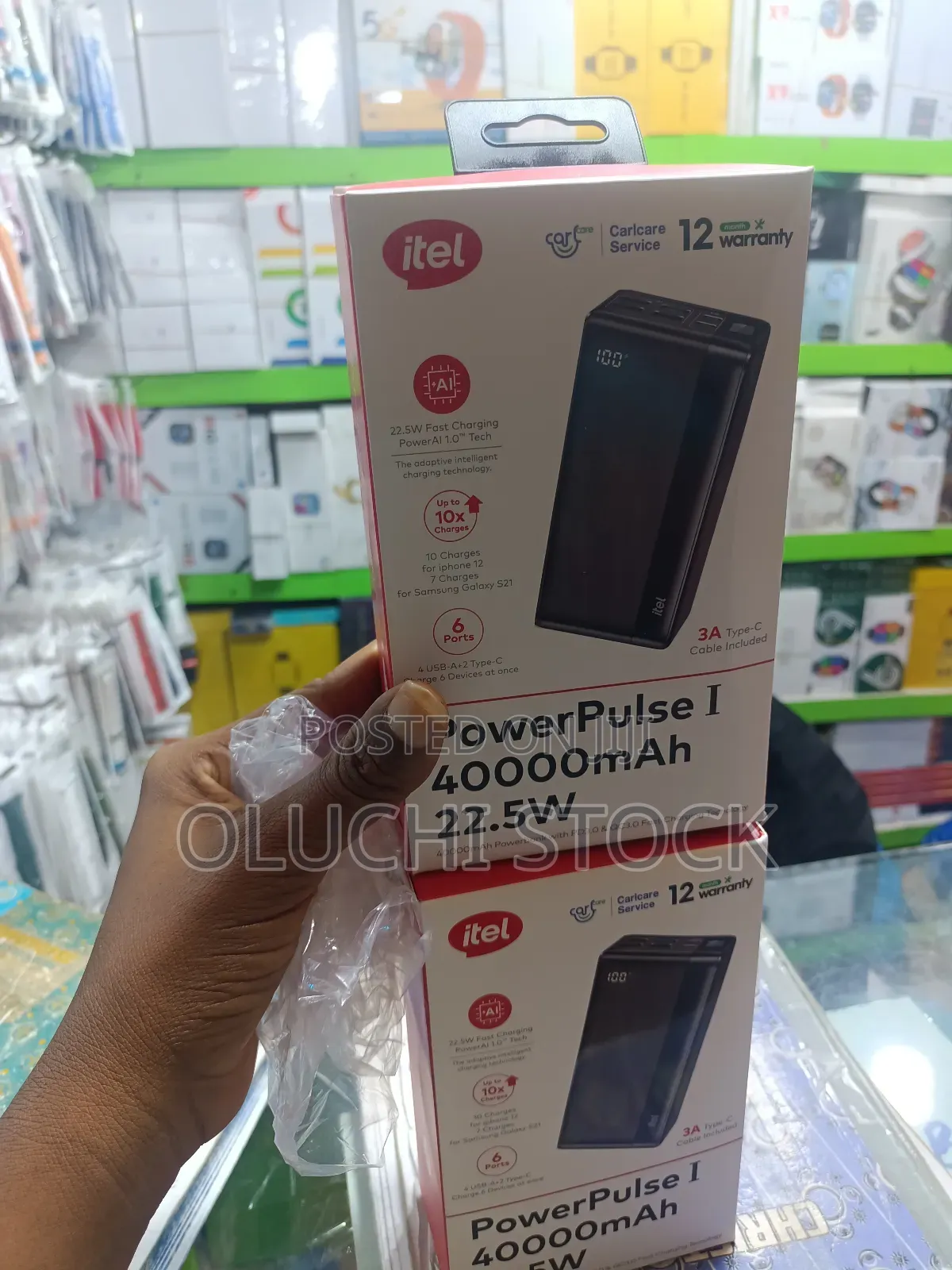 Itel 40000mah Power Bank 22.5w