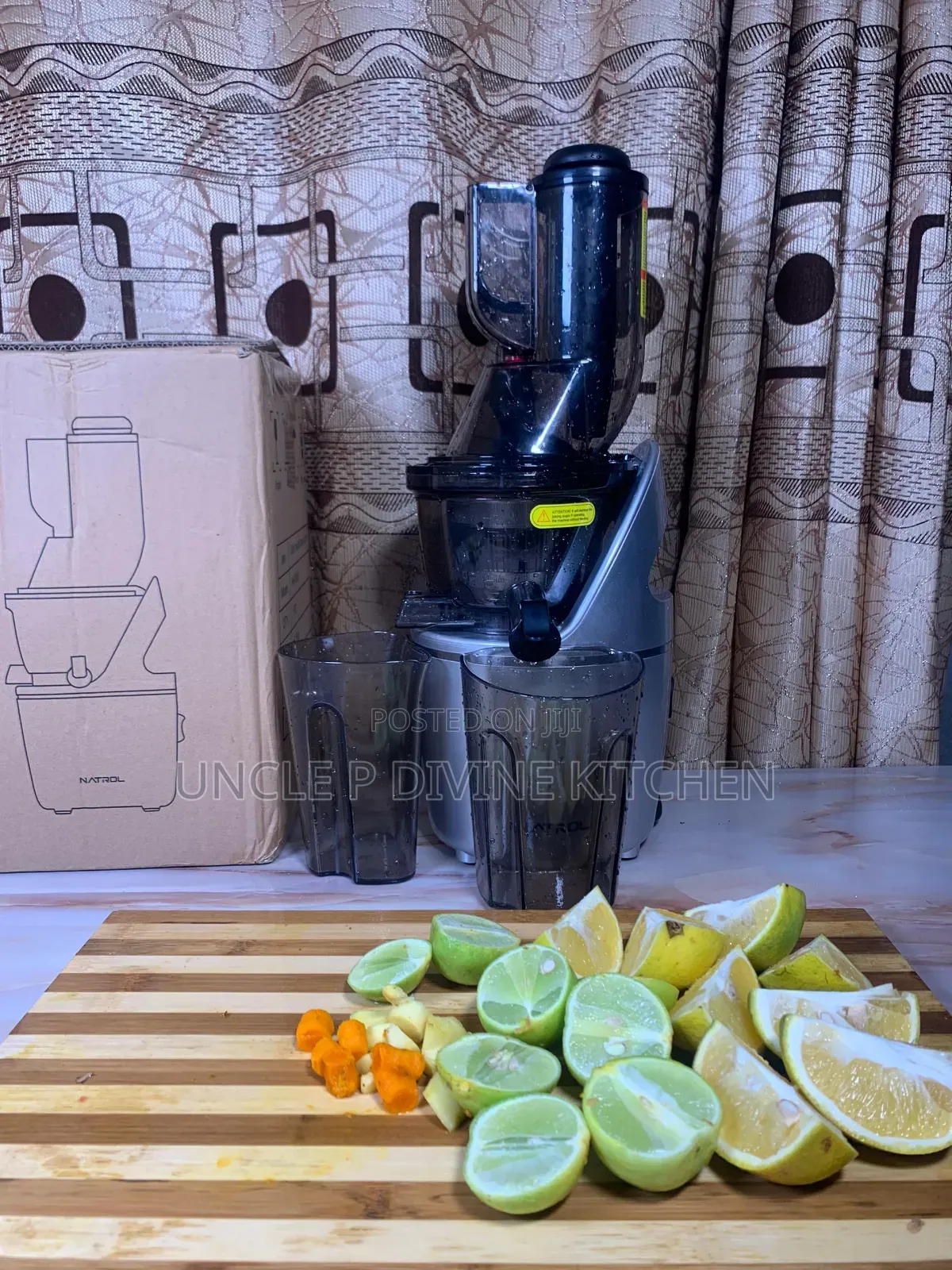NATROL Durable Quality Slow Juicer, 2cups, 3 Filters 240W.