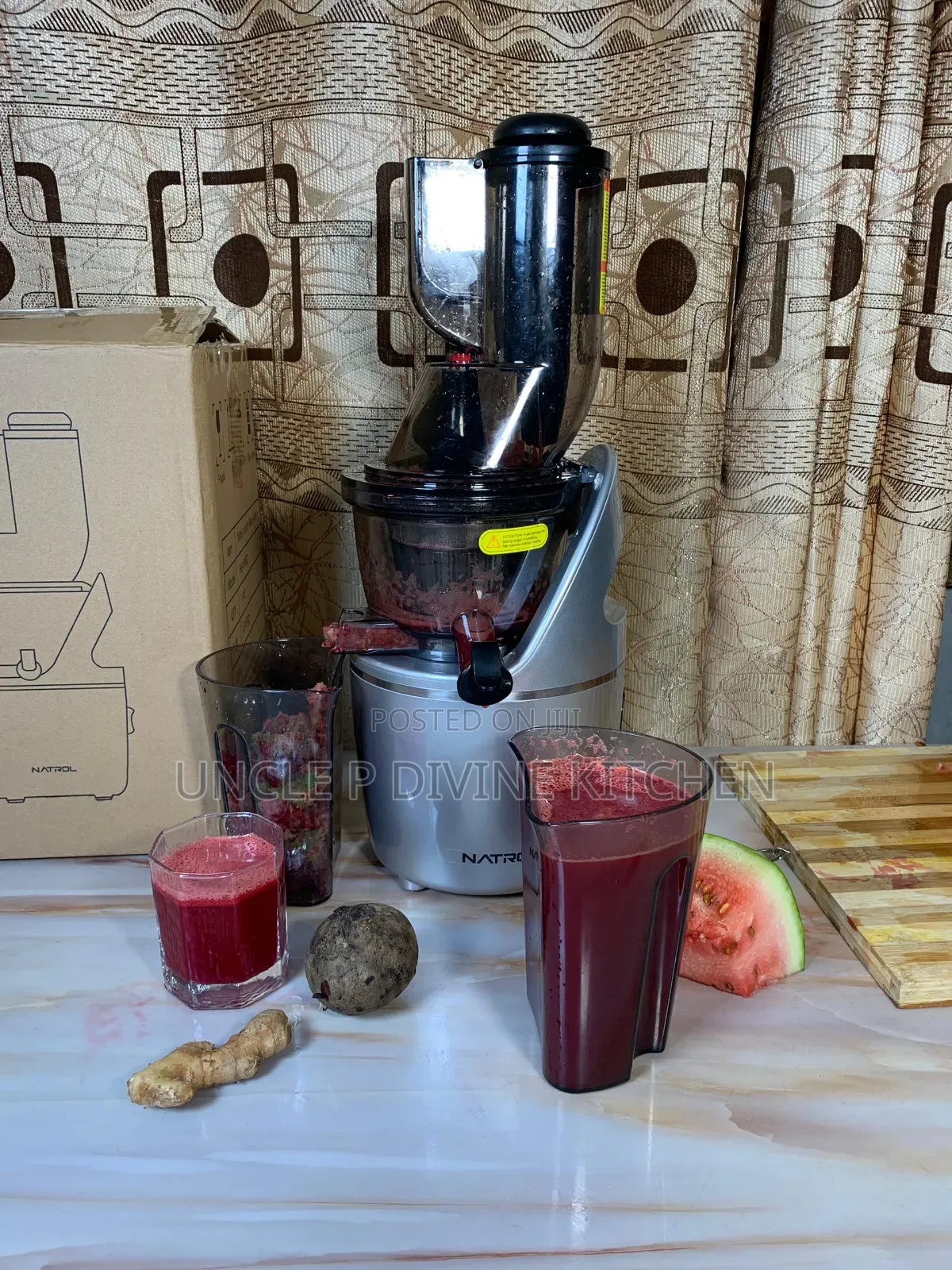 NATROL Durable Quality Slow Juicer, 2cups, 3 Filters 240W.