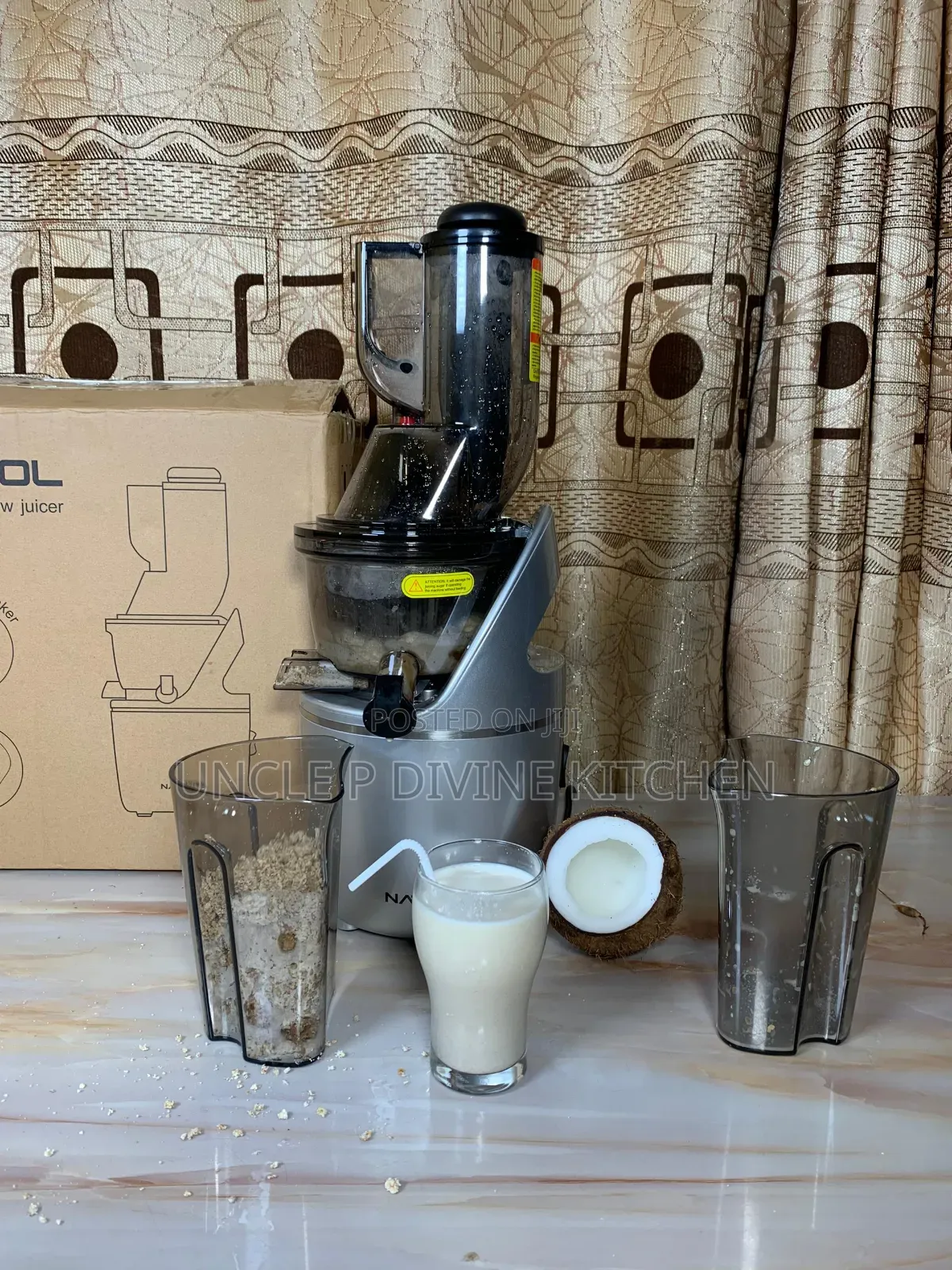 NATROL Durable Quality Slow Juicer, 2cups, 3 Filters 240W.