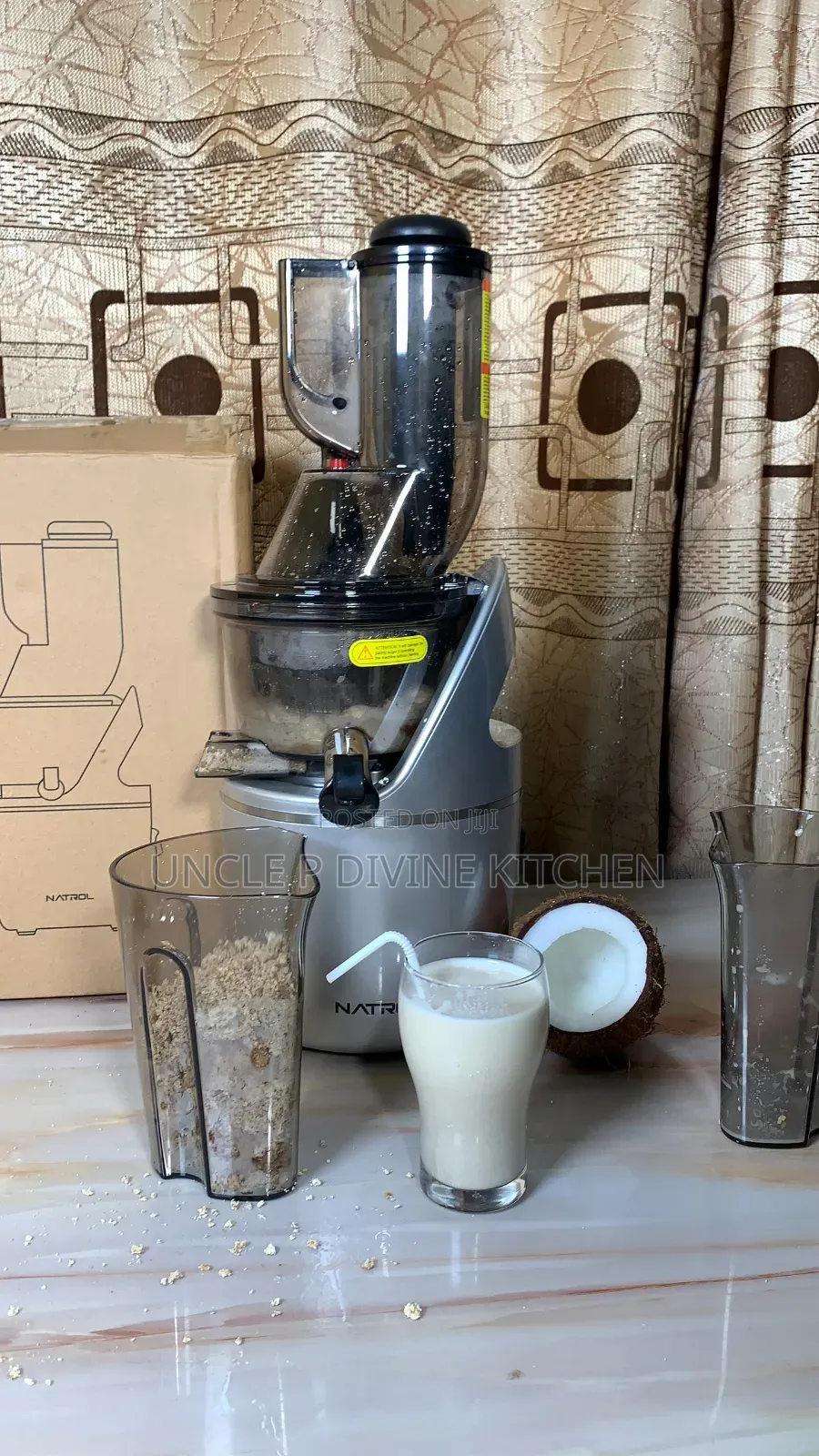 NATROL Durable Quality Slow Juicer, 2cups, 3 Filters 240W.