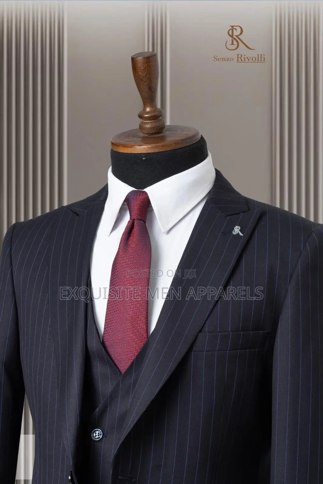 Quality Official Stripe Senzo Rivolli Turkish Men’S Suit