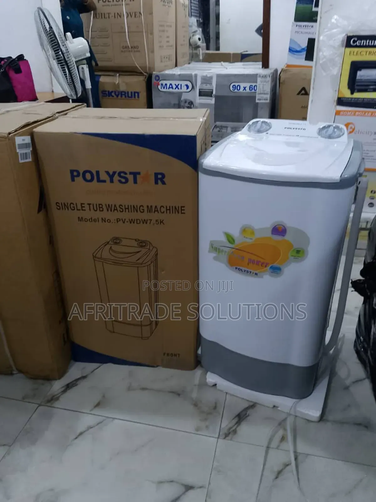 Polystar 5.5kg Single Tub Washing Machine | PV-WDW7.5