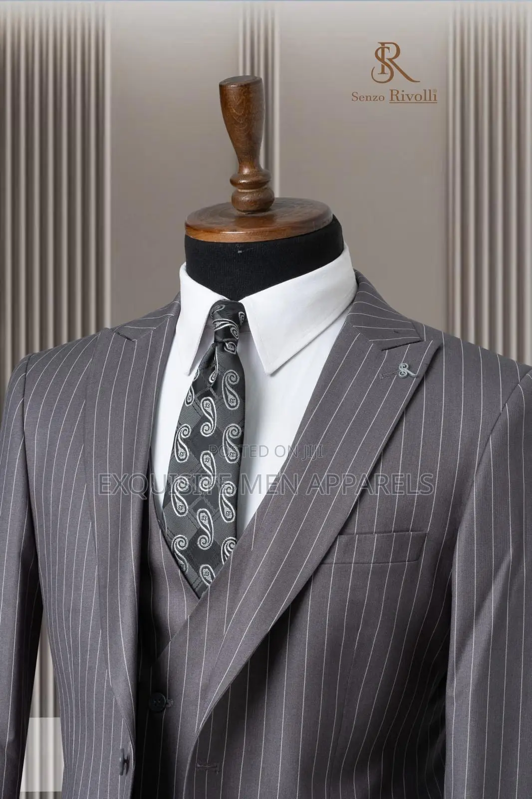 Mature Men Pinstripes Turkish Men’S Suit