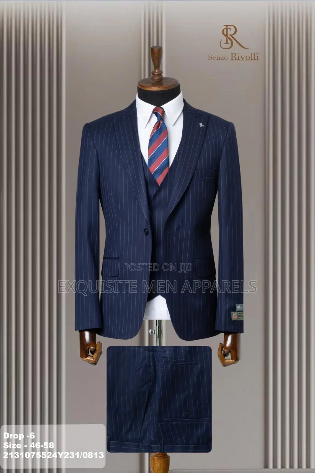 Italian Style High End Stripe Turkish Men’S Suit