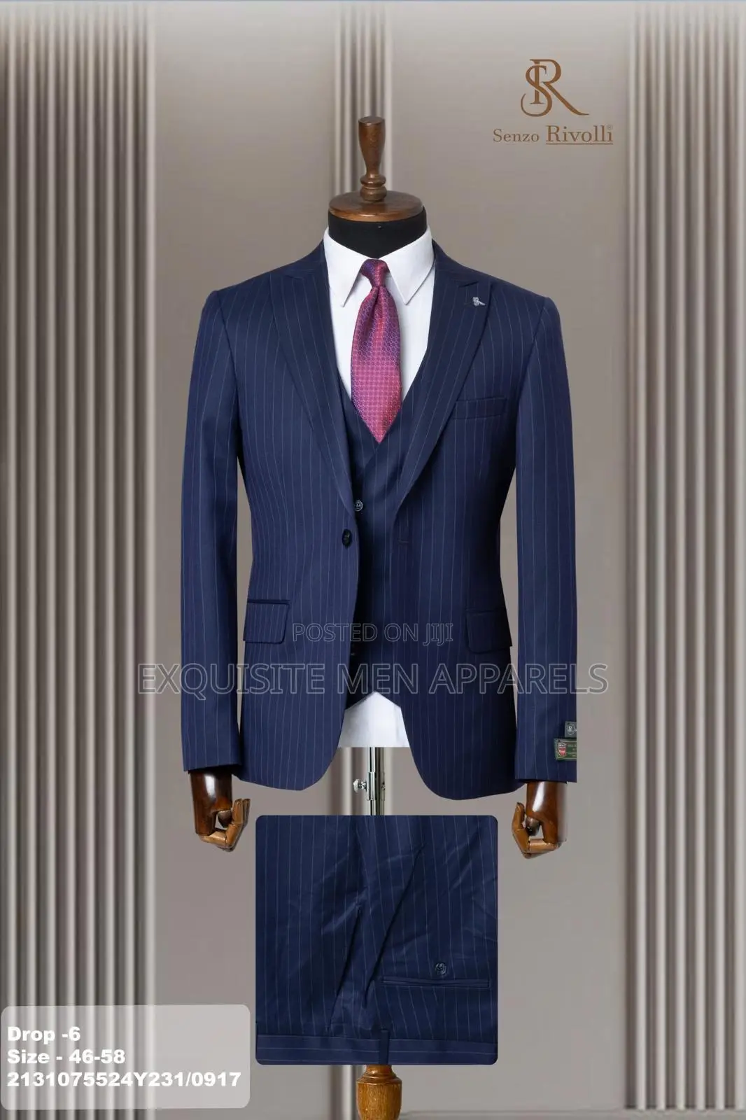Italian Style High End Stripe Turkish Men’S Suit