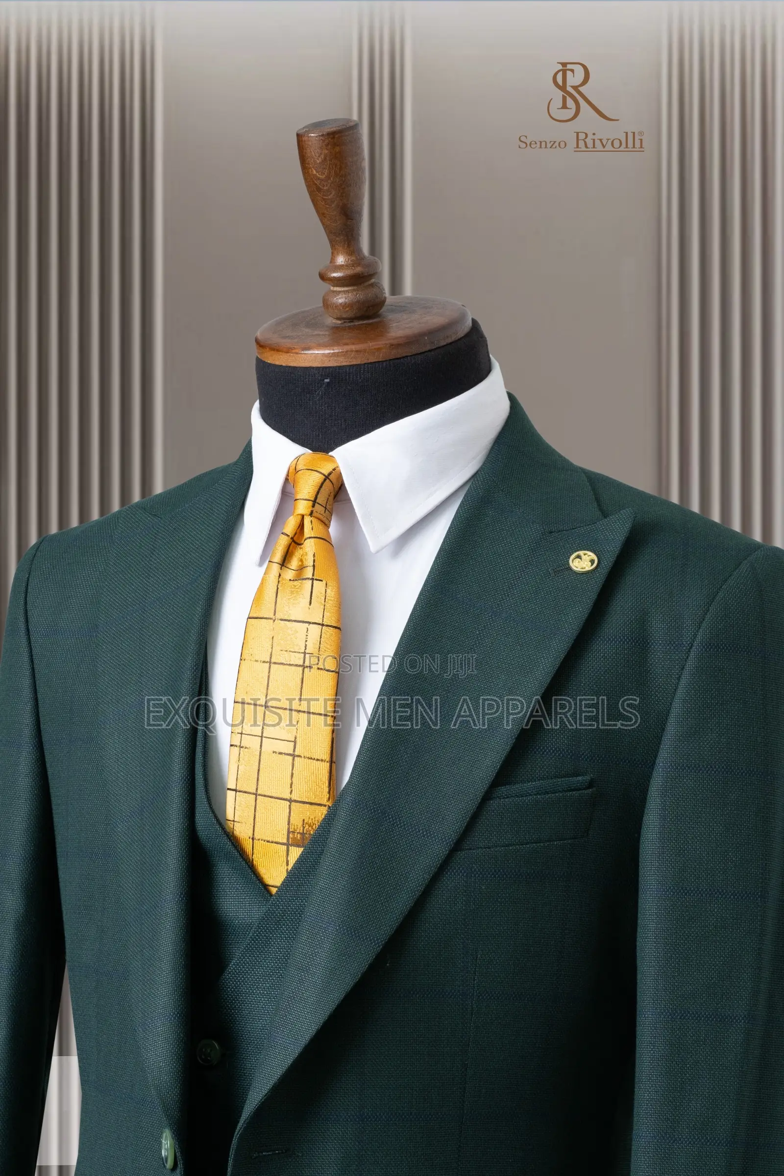 Men’S Slimfit 3-Piece Business Single Breasted 1 Button Suit