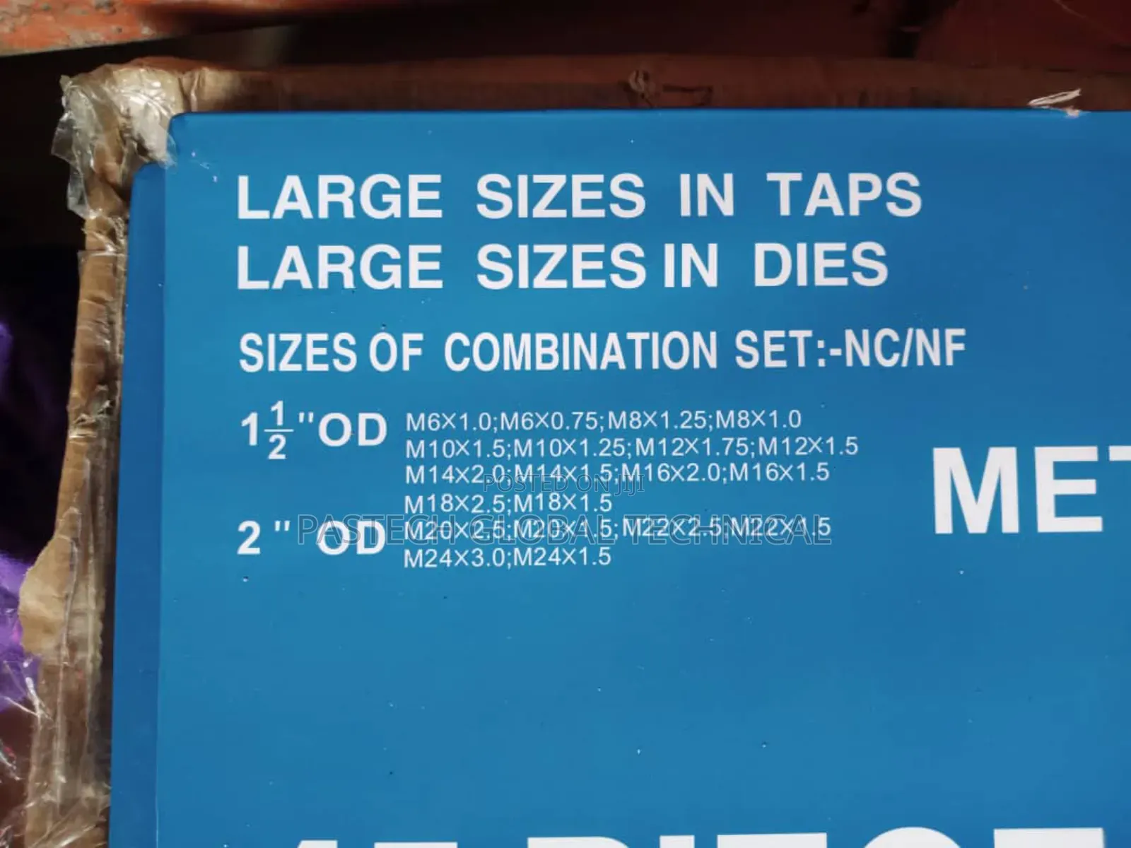 45 Pieces Tap Die Set M6-M24 in Metric Standard Sizes