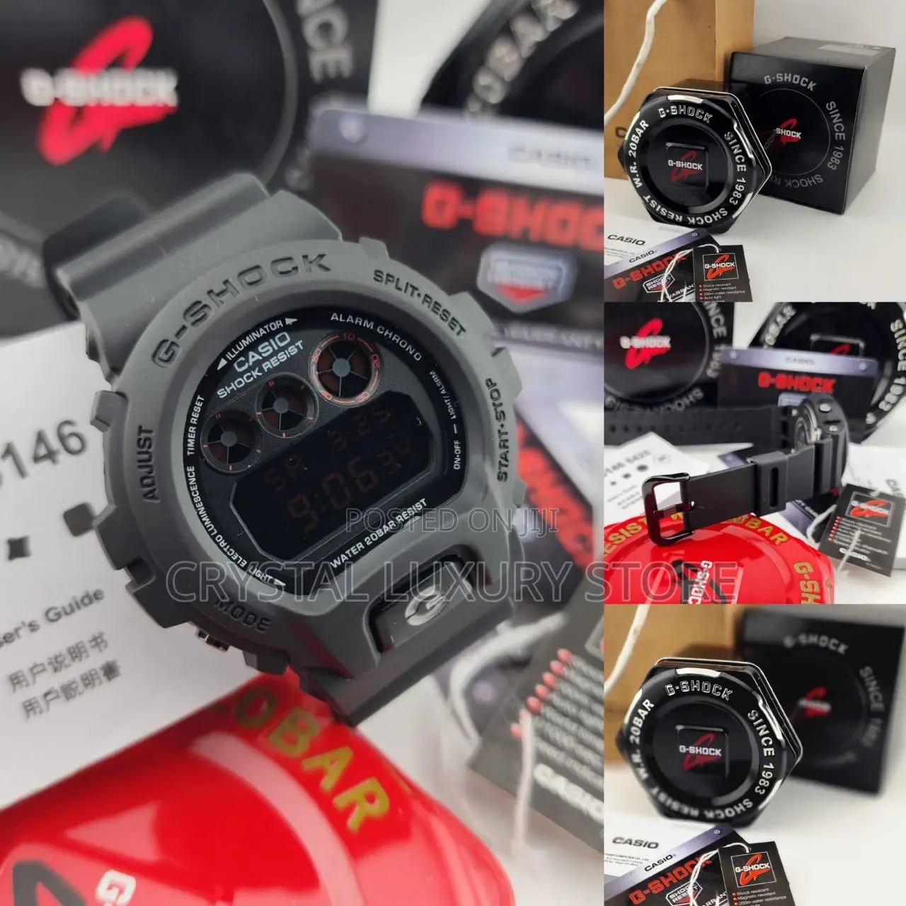 G-Shock Quality Luxury Men Rubber Strap Wristwatch