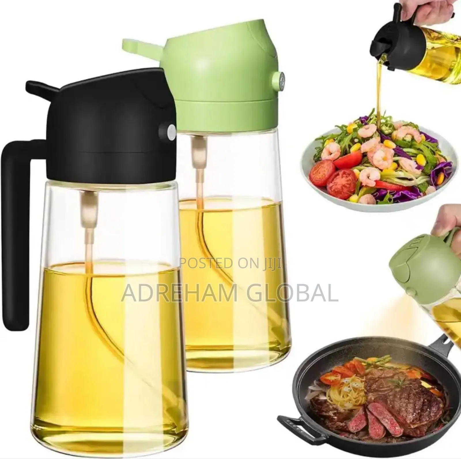 In1 Oil Spray Bottle Plastic Kitchen Barbecue Oil Dispenser