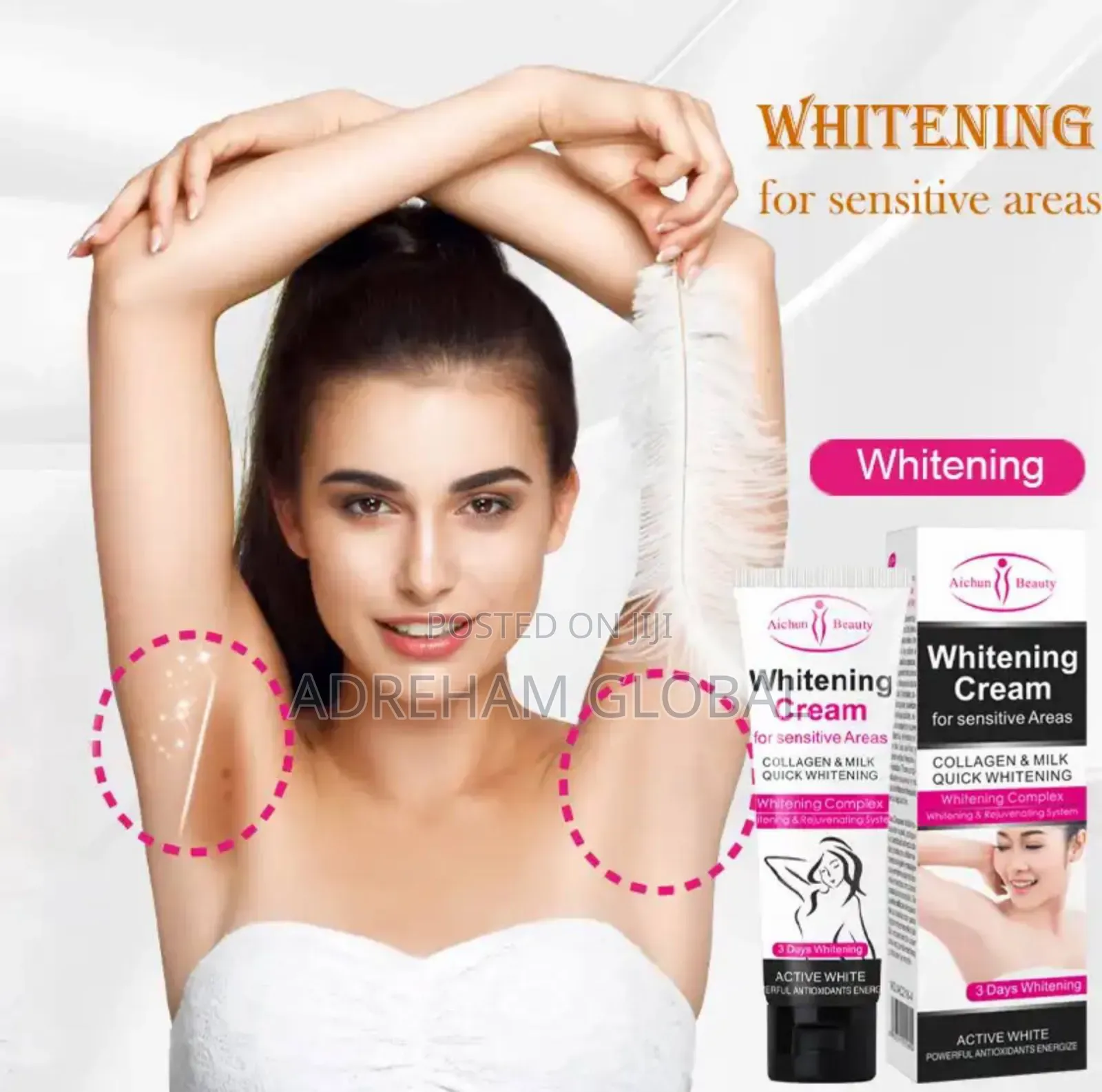 3days Armpit Whitening Cream Skin Lightening For Underarm