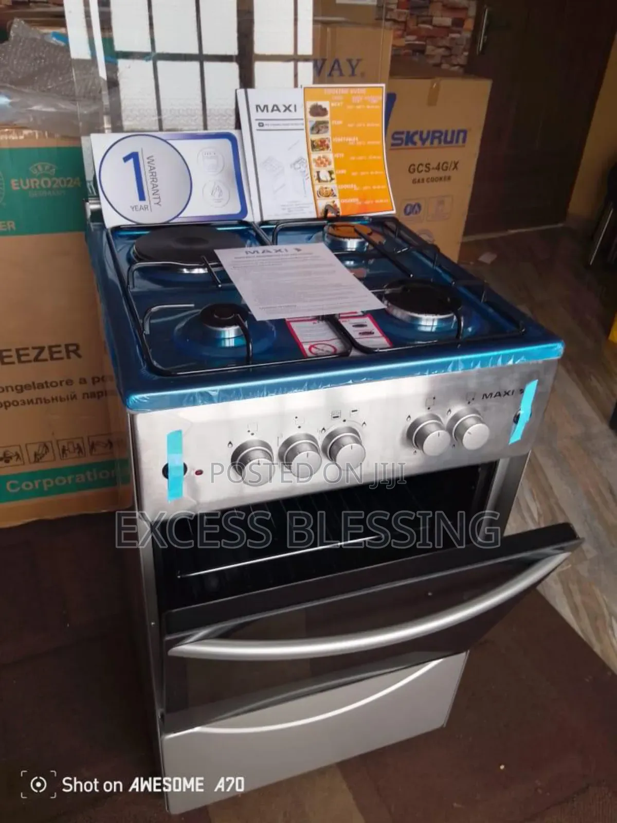 Brand New(50/50)3+1 Standing Gas Cooker