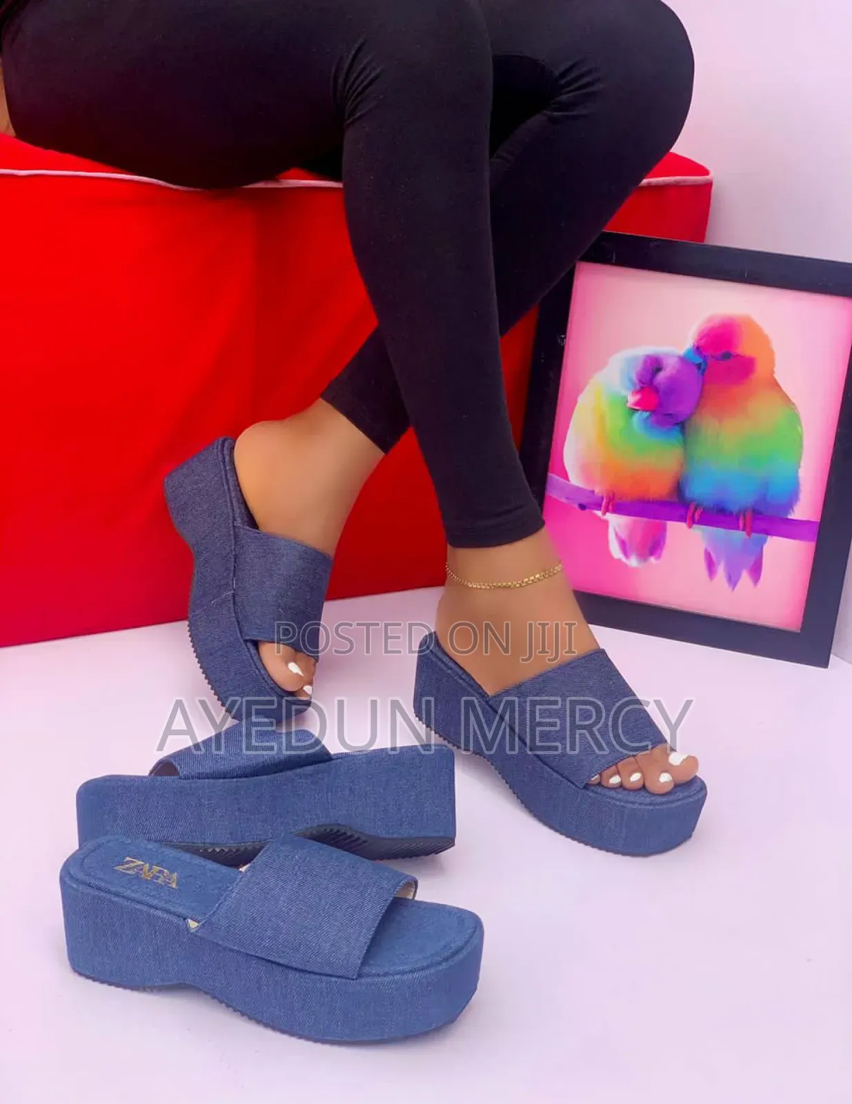 Denim Ladies Slippers