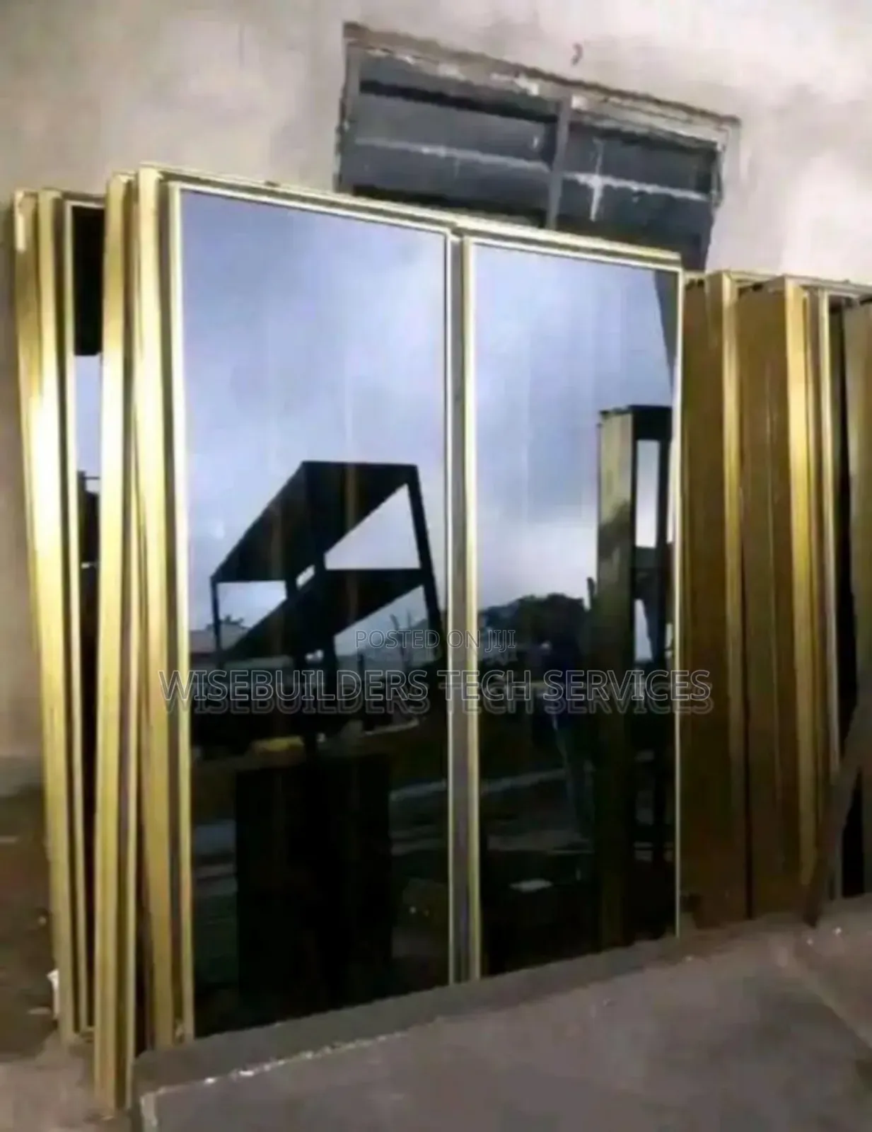 Frameless Glass Window With Net and Burglary